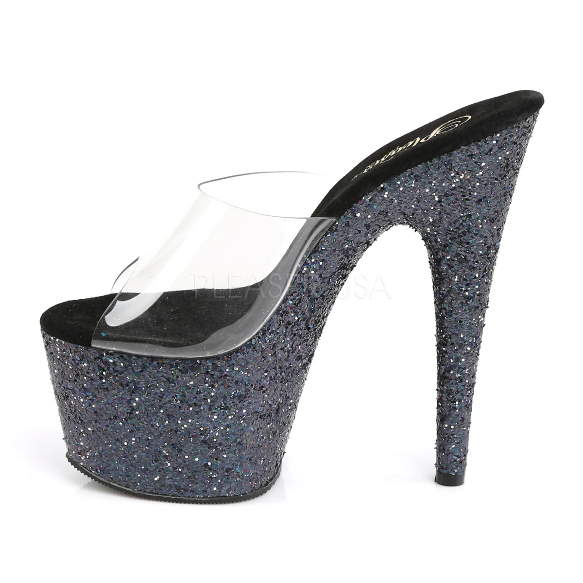 ADORE-701LG  Clear/Black Holo Glitter - Image 3