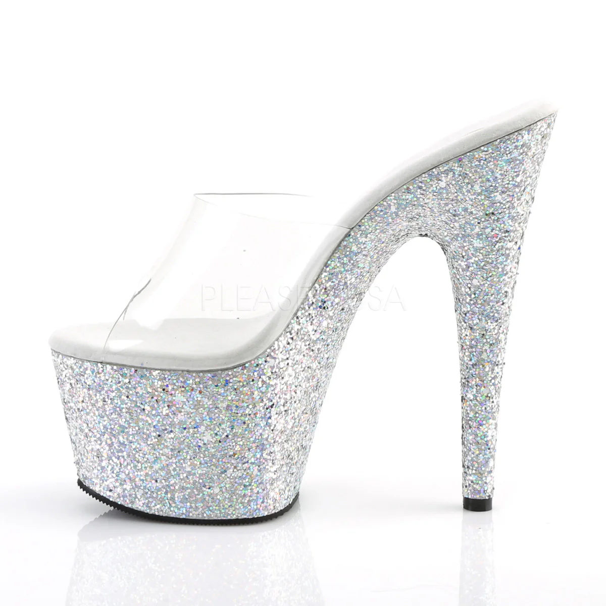 ADORE-701LG  Clear/Silver Multi Glitter - Image 3