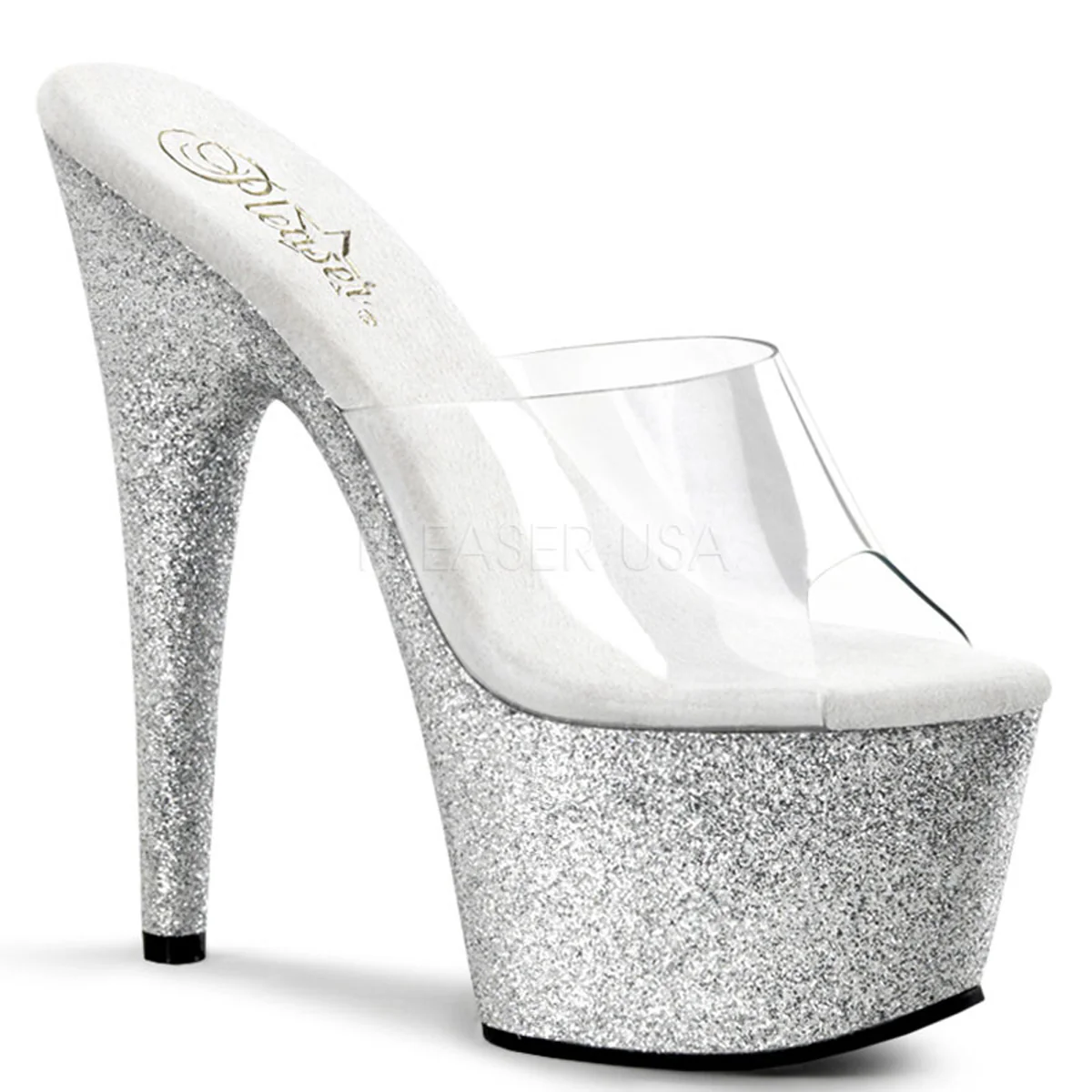 ADORE-701SDG Clear/Silver Glitter