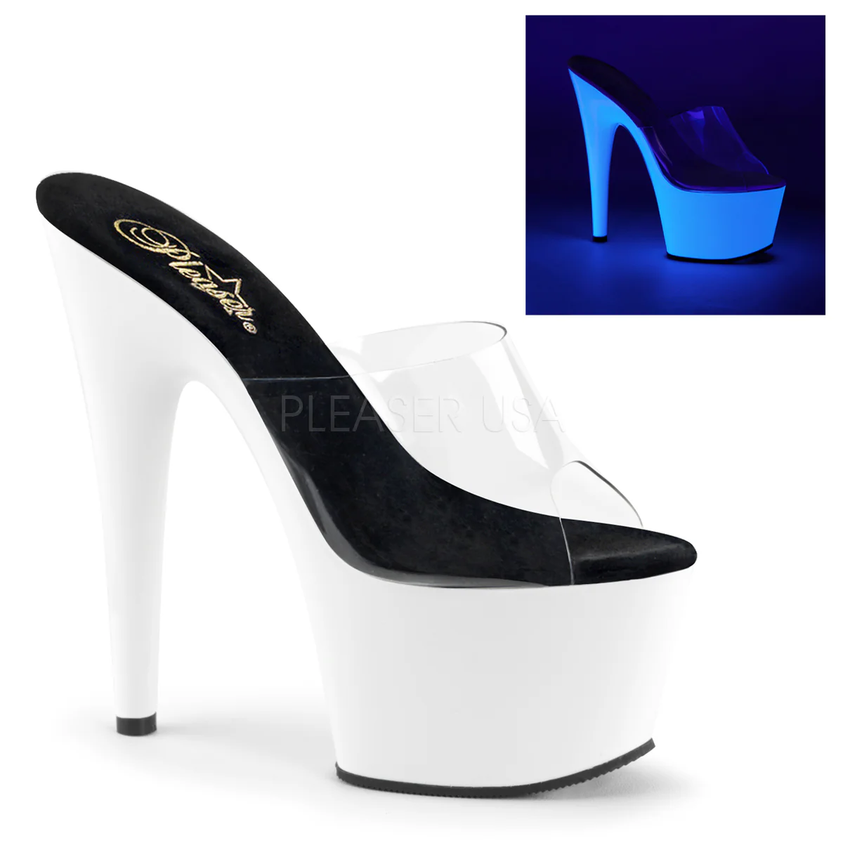 ADORE-701UV  Clear/Neon White