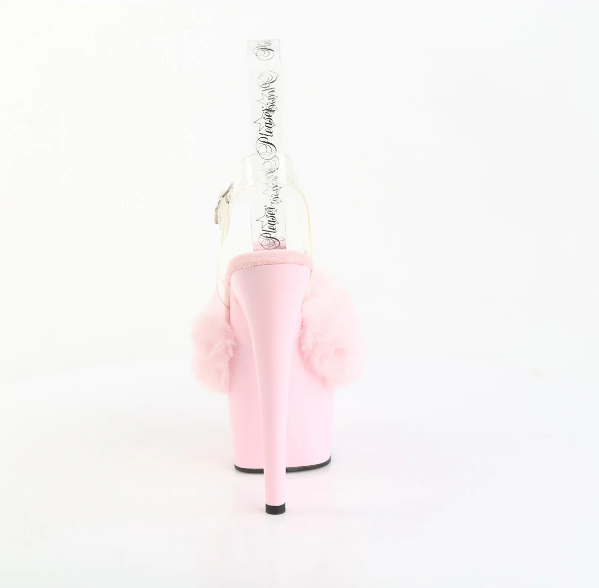 ADORE-708FUR  Baby Pink Faux Fur-Clear TPU/Baby Pink - Image 4