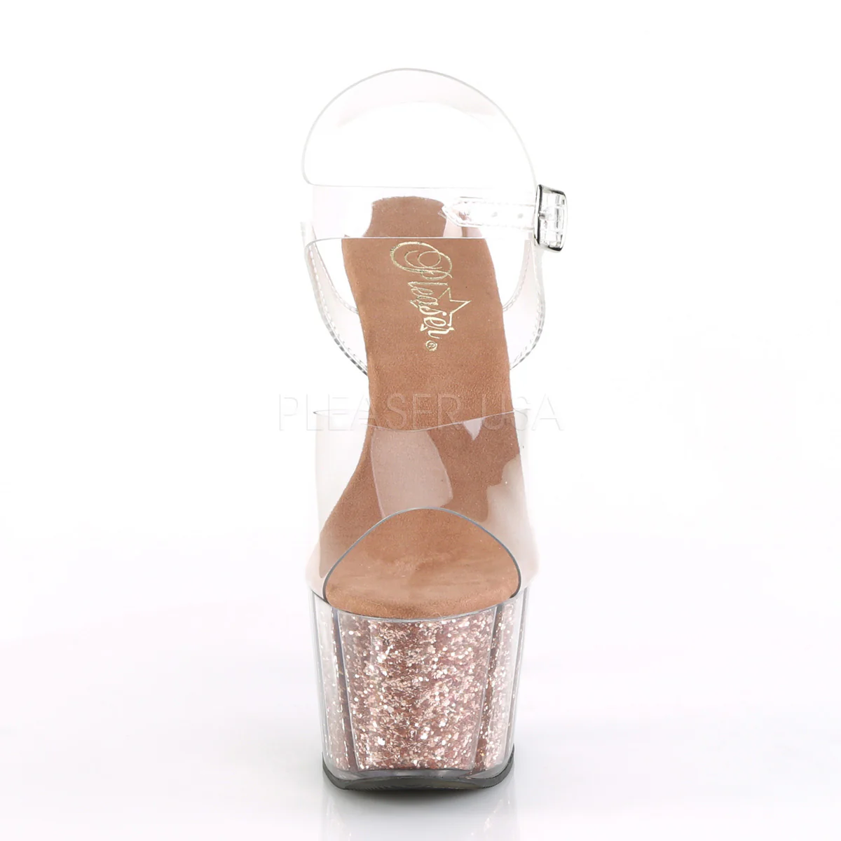 ADORE-708G  Clear/Rose Gold Glitter - Image 2