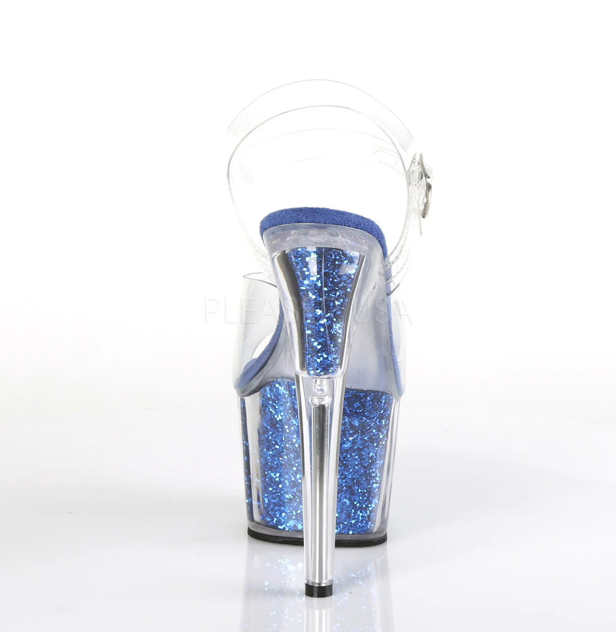 ADORE-708G  Clear/Royal Blue Glitter Inserts - Image 4