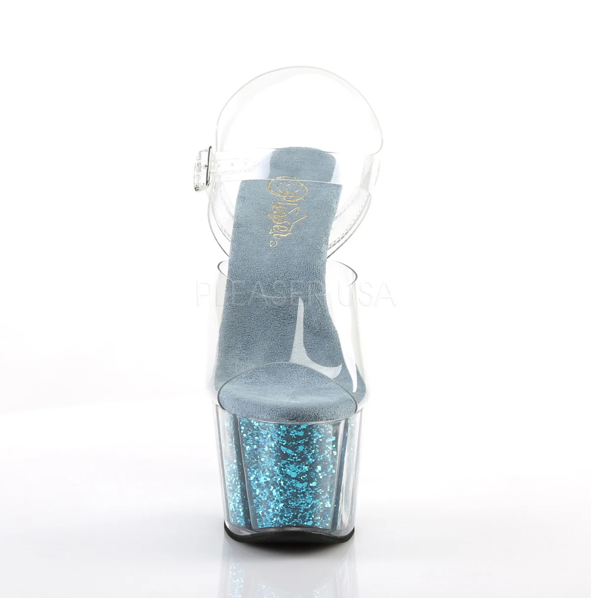 ADORE-708G  Clear/Turquoise Glitter Inserts - Image 2