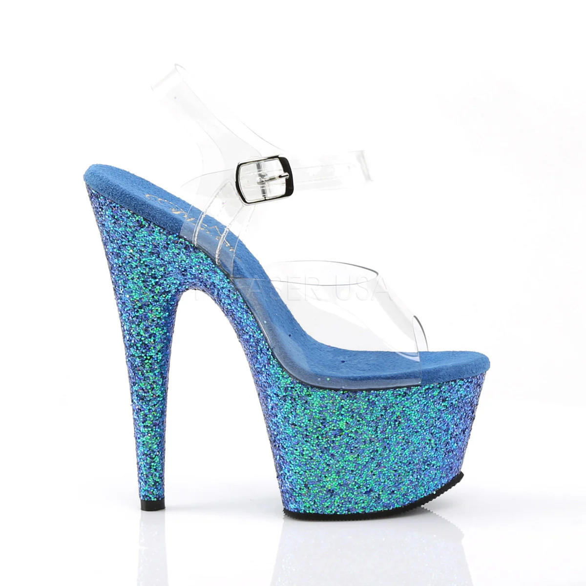 ADORE-708LG  Clear/Blue Multi Glitter - Image 5