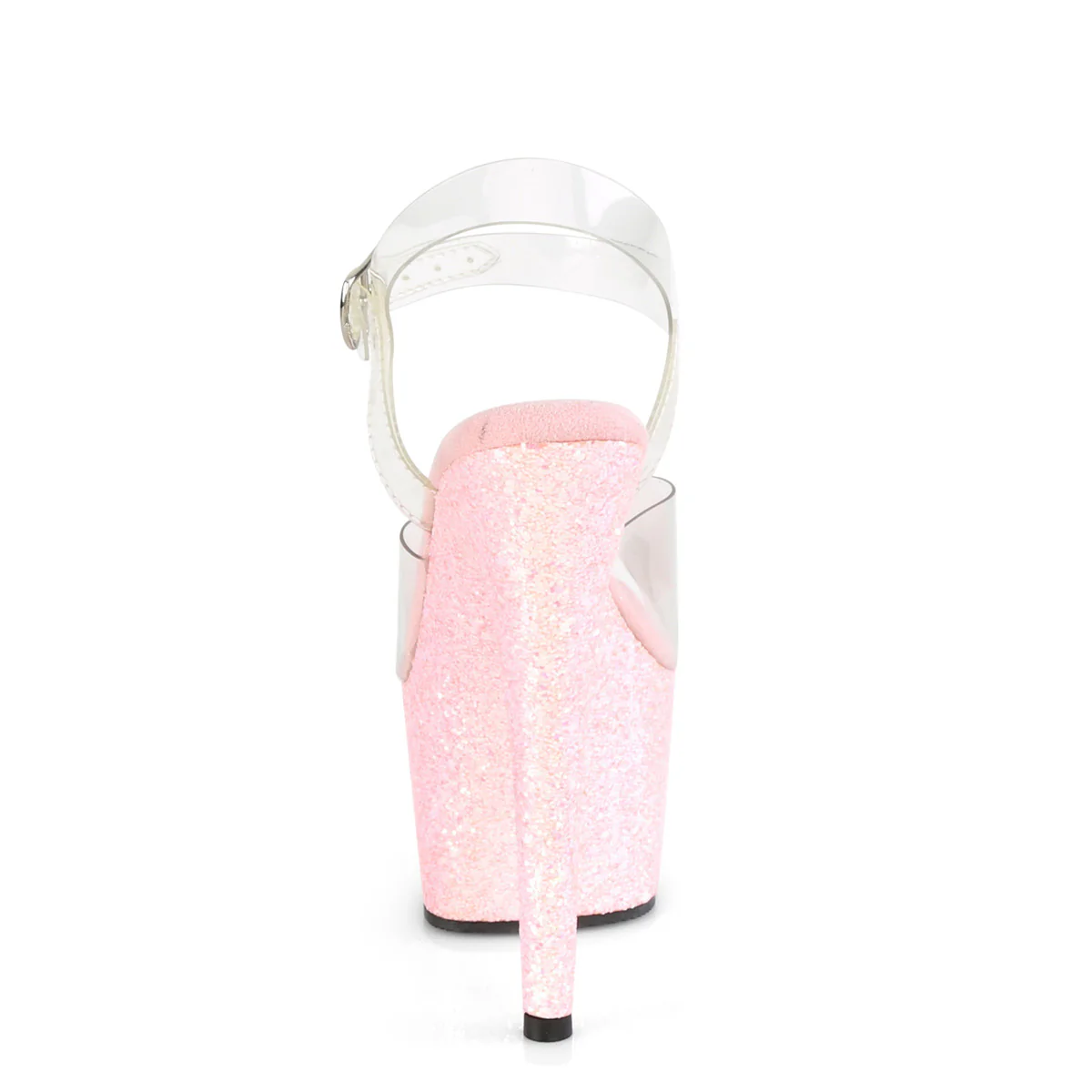 ADORE-708LG  Clear/Baby Pink Glitter - Image 4