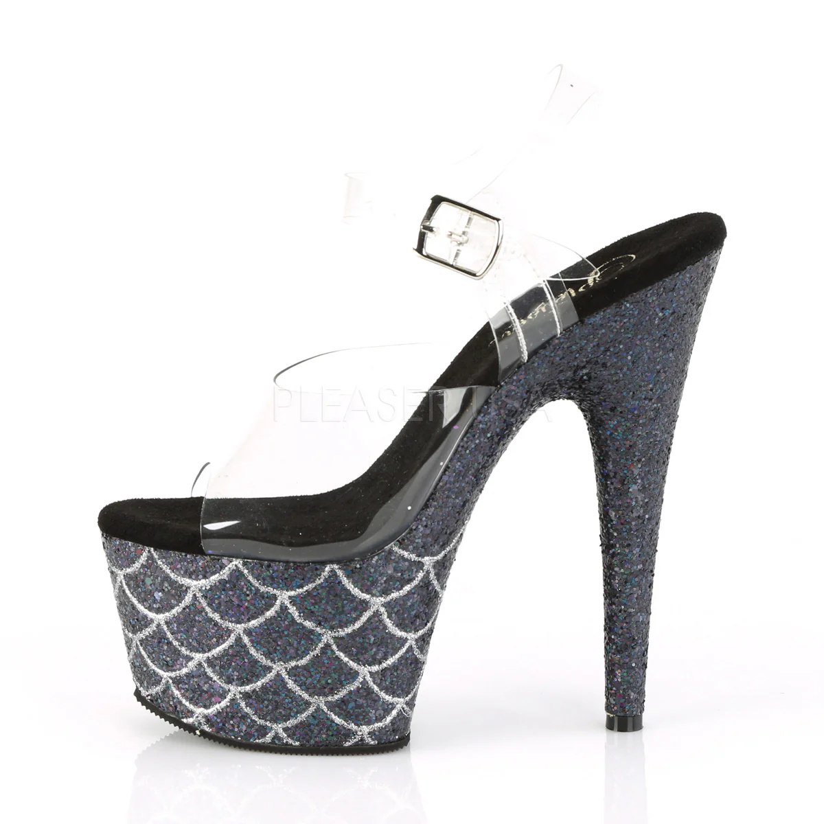 ADORE-708MSLG  Clear/Black Multi Glitter - Image 3