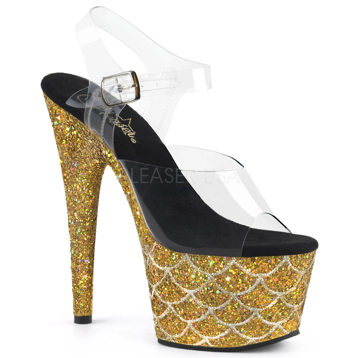 ADORE-708MSLG  Clear/Gold Multi Glitter