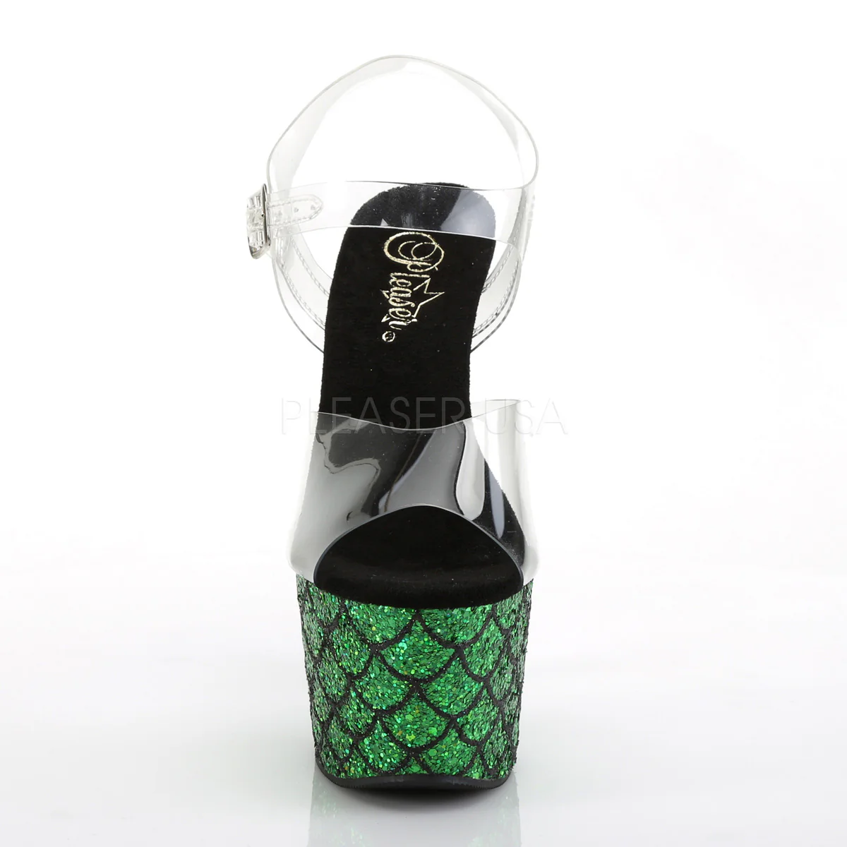 ADORE-708MSLG  Clear/Green Multi Glitter - Image 2