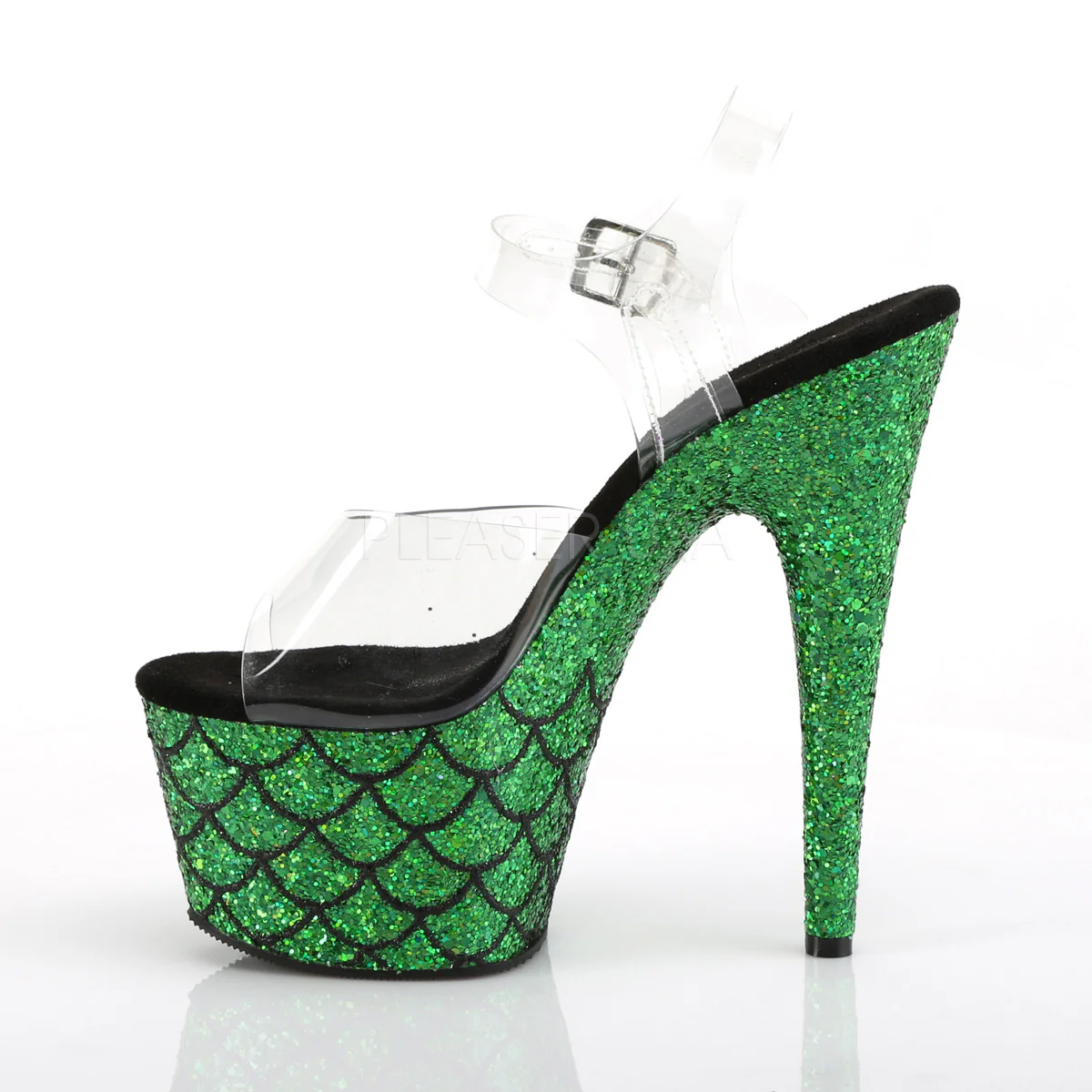 ADORE-708MSLG  Clear/Green Multi Glitter - Image 3