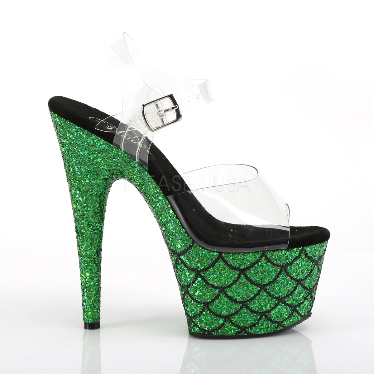 ADORE-708MSLG  Clear/Green Multi Glitter - Image 5