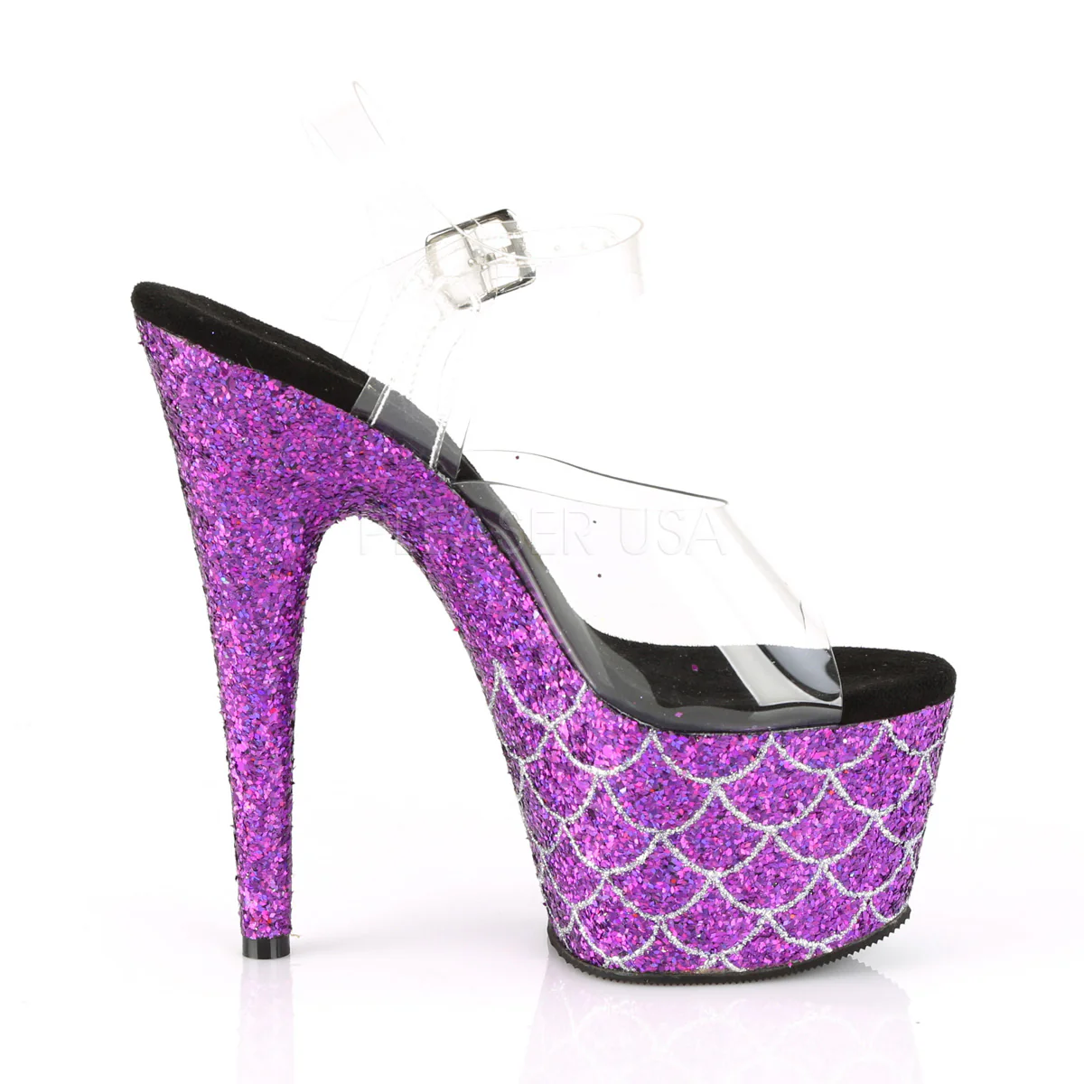 ADORE-708MSLG  Clear/Purple Multi Glitter - Image 5