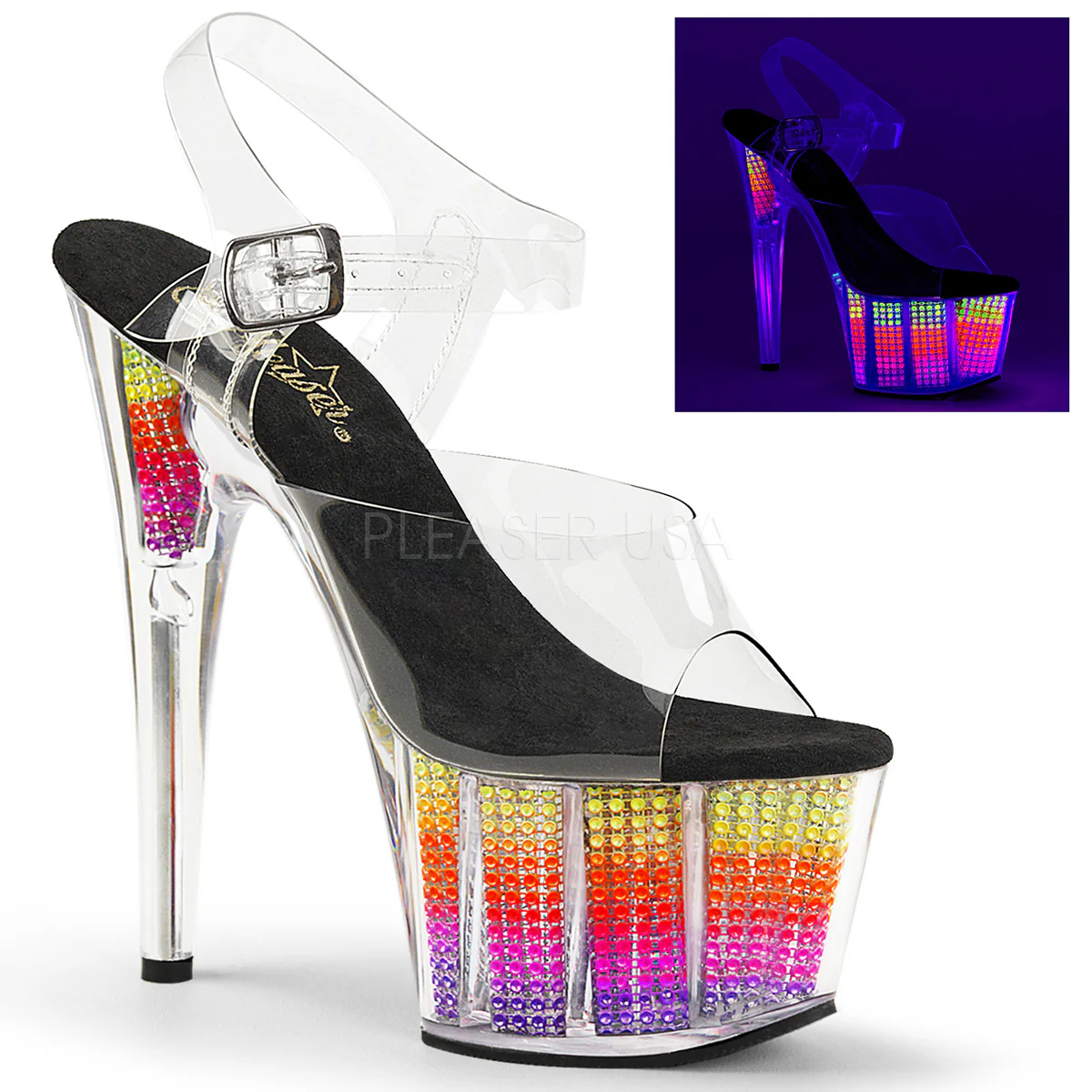ADORE-708SRS Clear/Neon Multi SRS