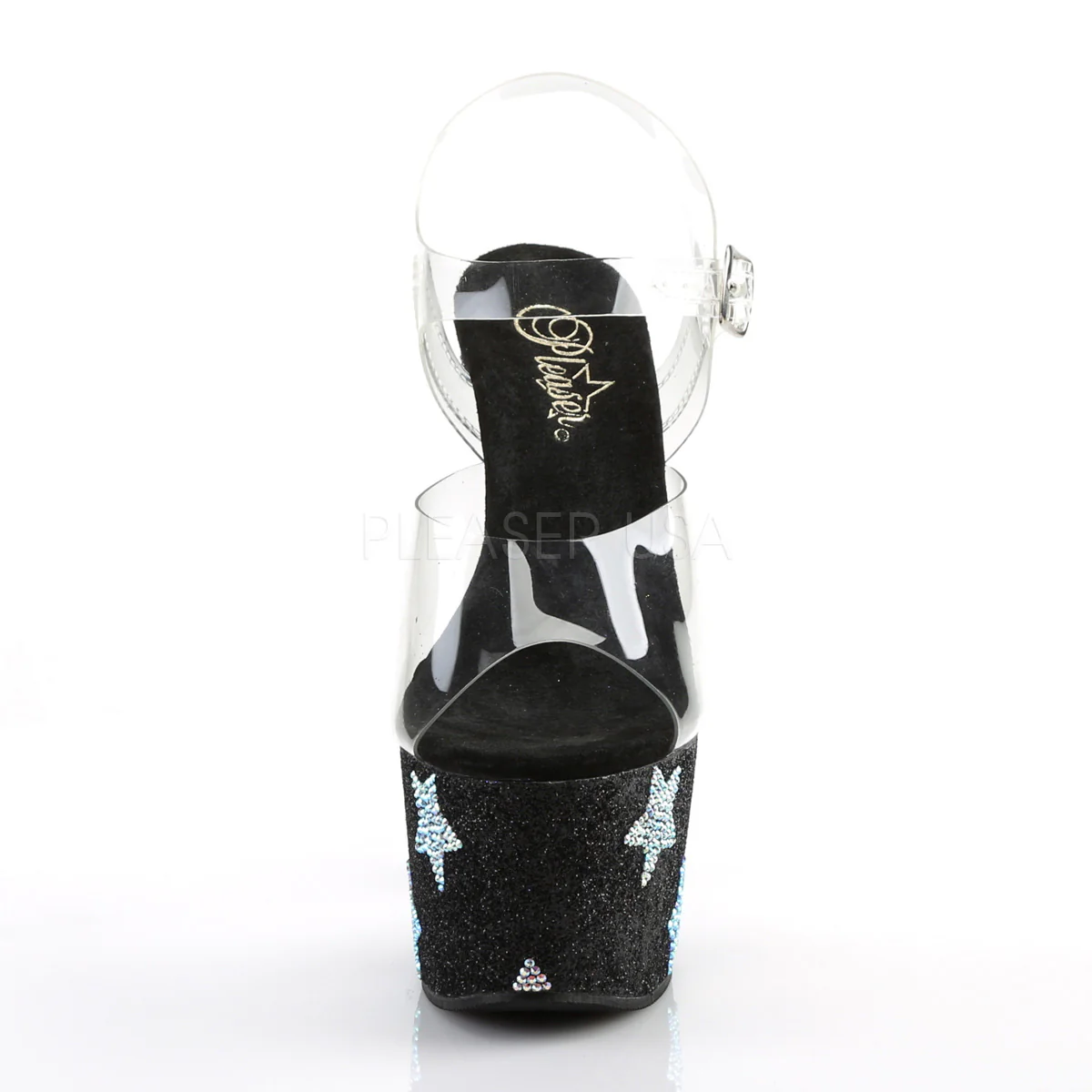 ADORE-708STAR  Clear/Black Glitter-ABRS - Image 2
