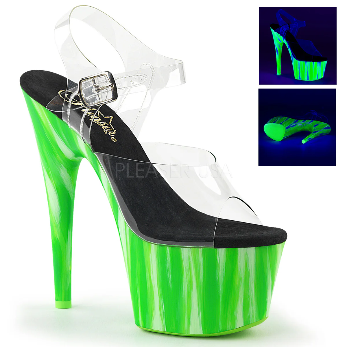 ADORE-708UVP Clear/Candy Green
