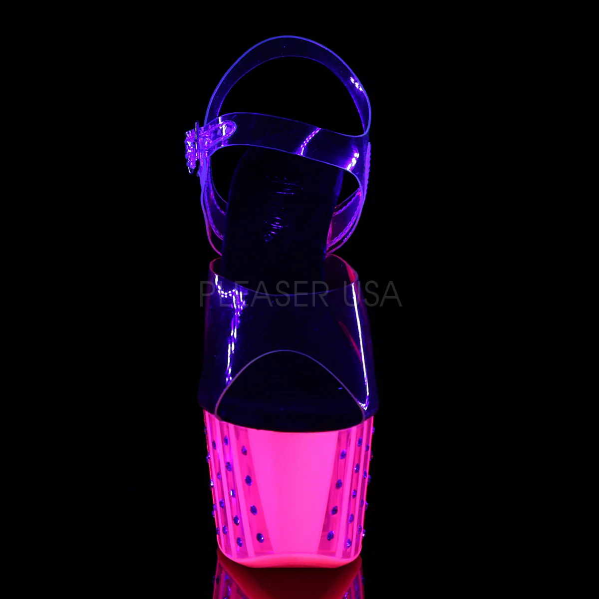 ADORE-708VLRS  Clear/Neon Hot Pink - Image 2