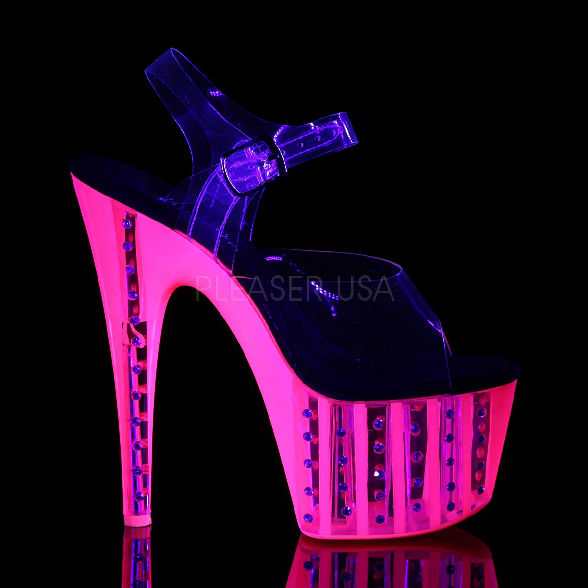 ADORE-708VLRS  Clear/Neon Hot Pink - Image 5