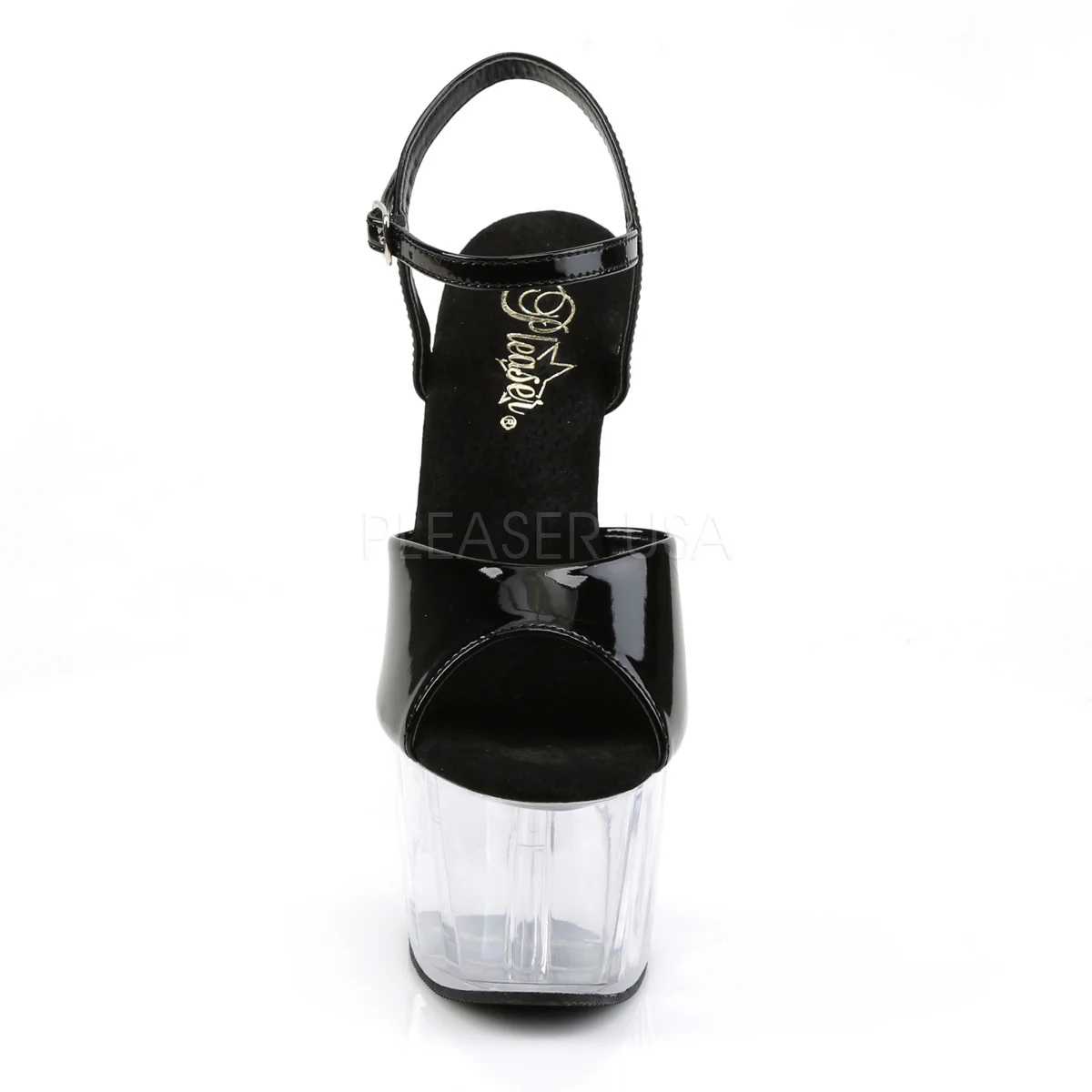 ADORE-709 Black Patent/ Clear - Image 2