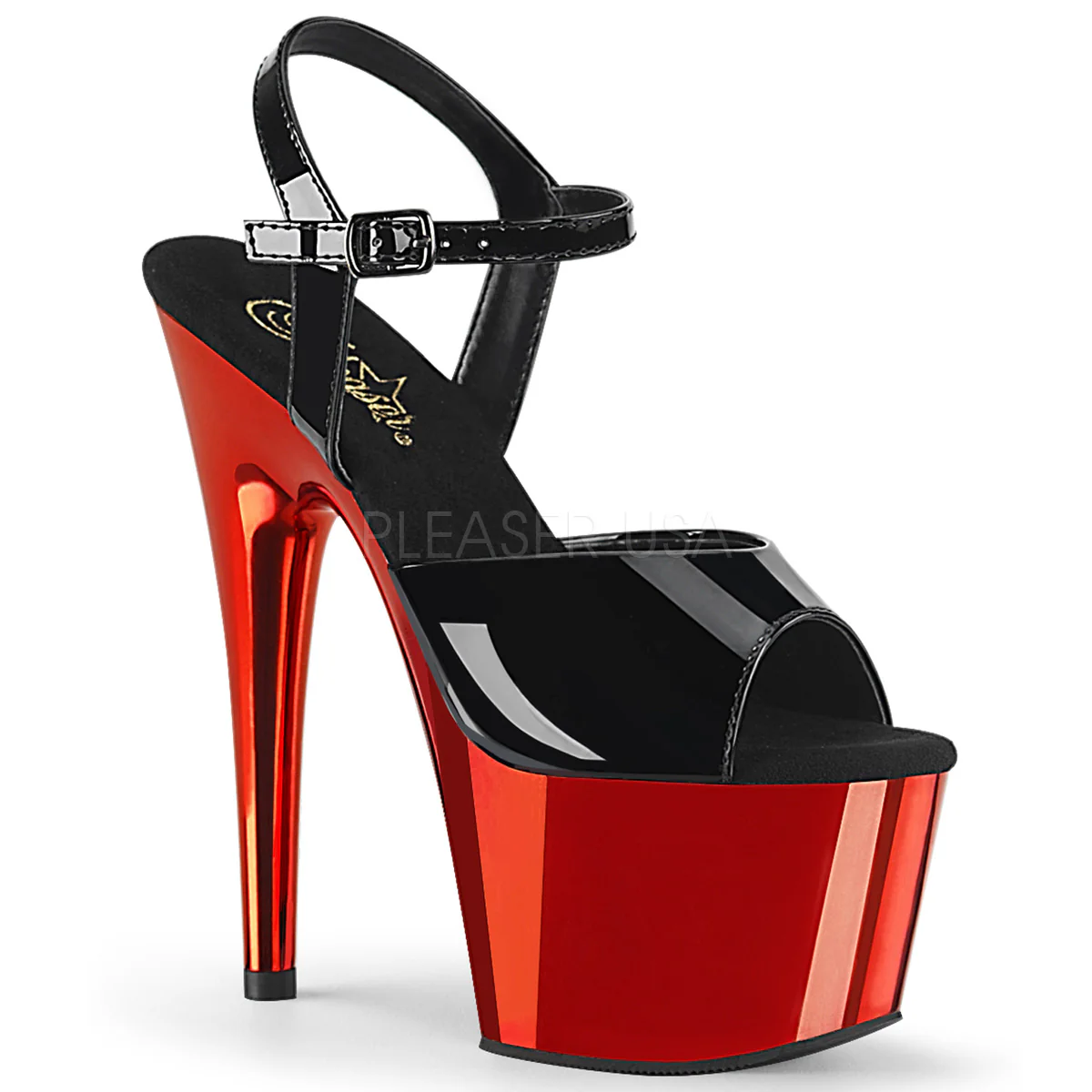ADORE-709 Black Patent/Red Chrome