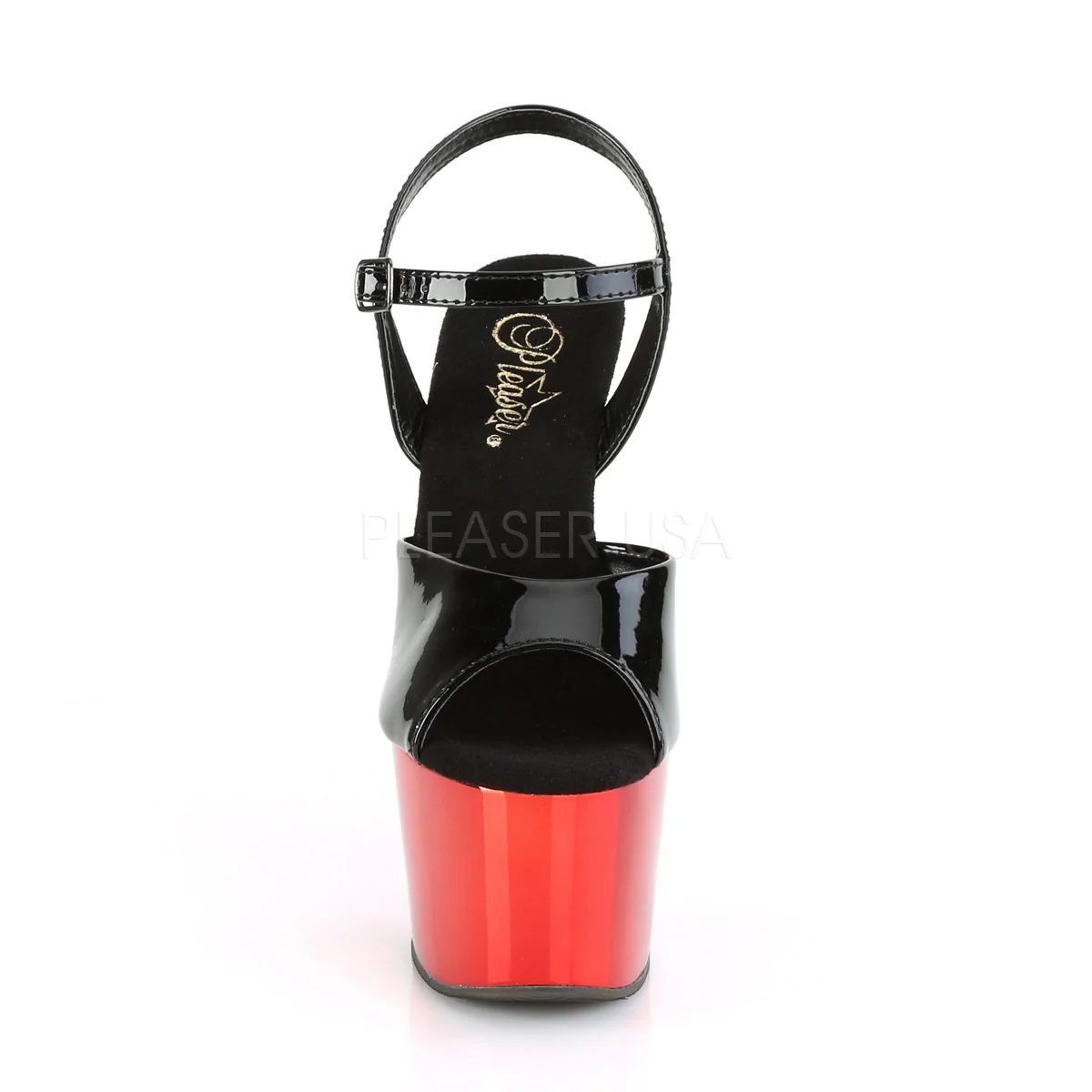 ADORE-709 Black Patent/Red Chrome - Image 2