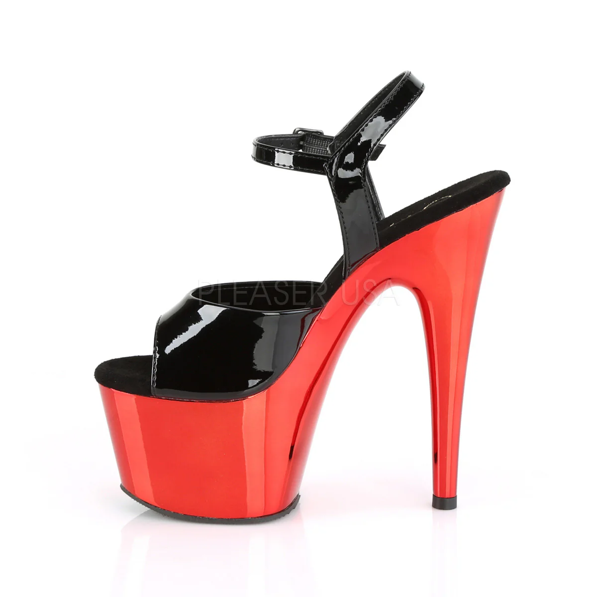ADORE-709 Black Patent/Red Chrome - Image 3