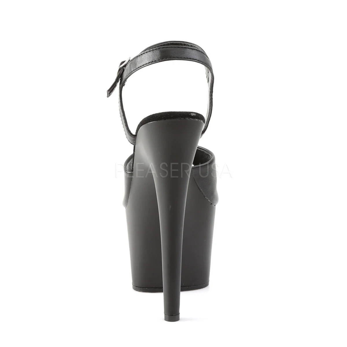 ADORE-709  Black Faux Leather/Black Matte - Image 4