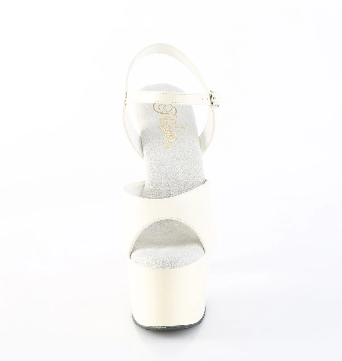 ADORE-709 Off-White Faux Leather/Off-White Matte - Image 2