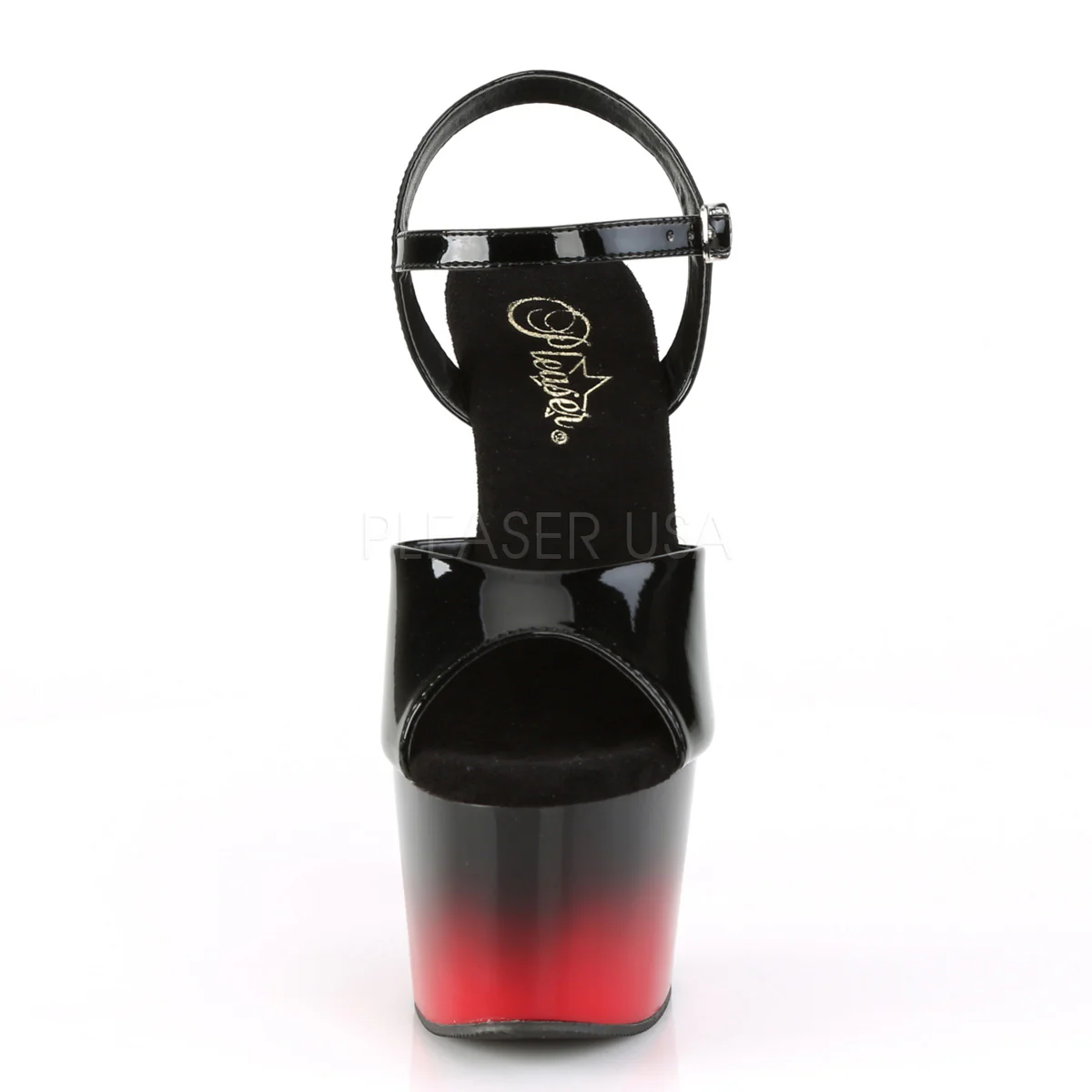 ADORE-709BR-H  Black Patent/Black-Red - Image 2
