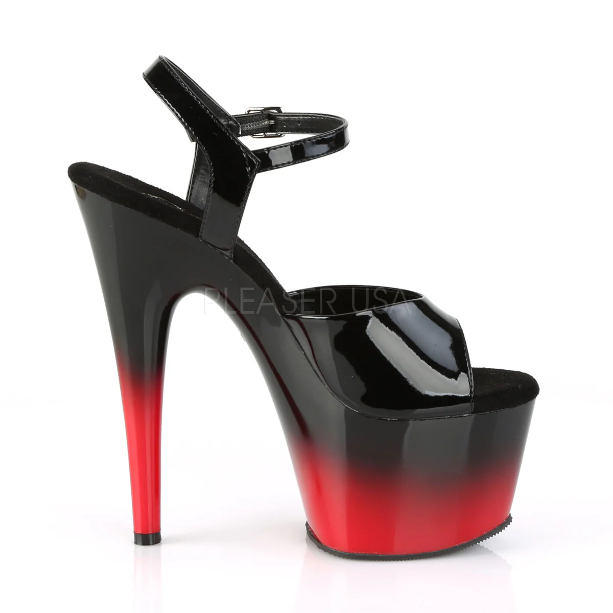ADORE-709BR-H  Black Patent/Black-Red - Image 5