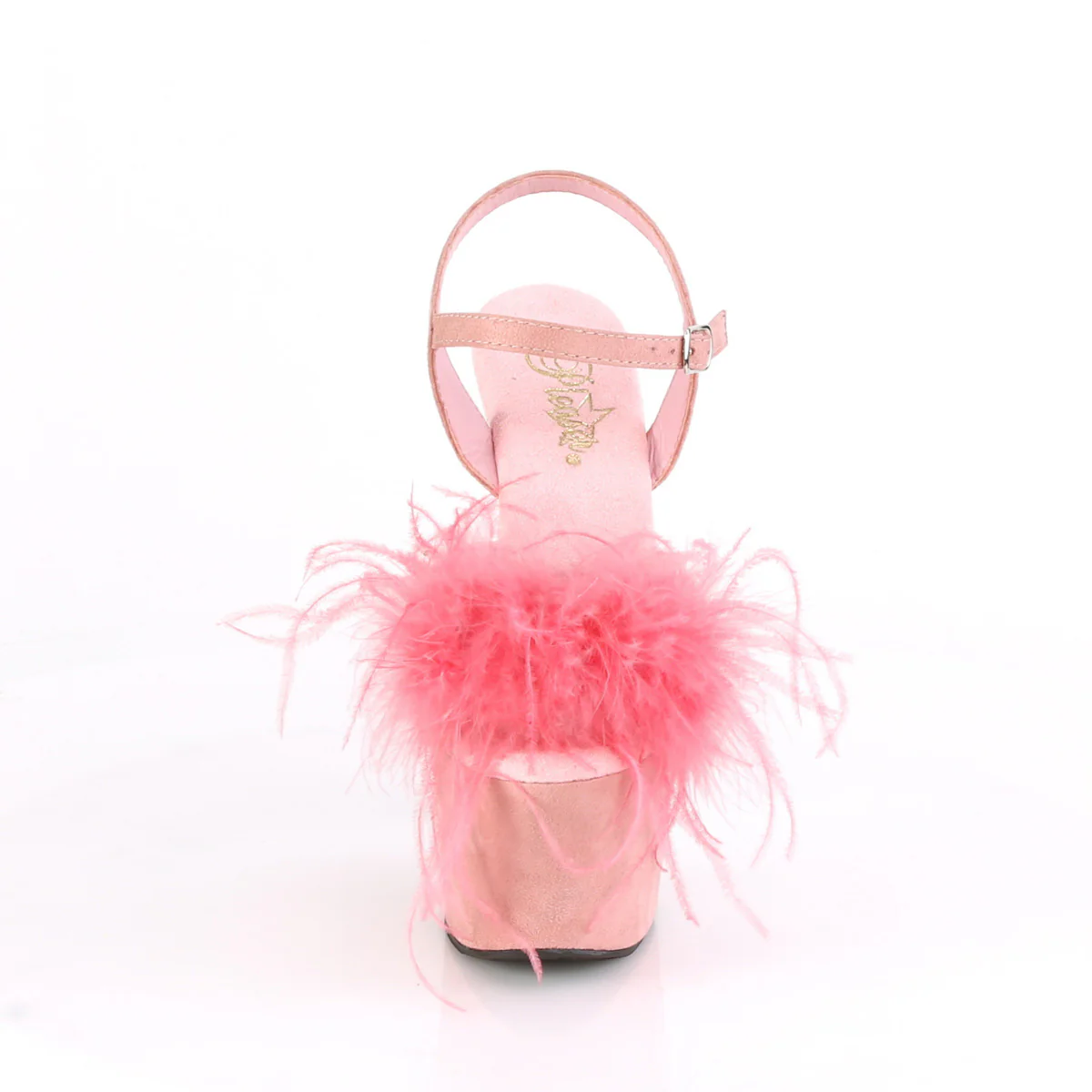 ADORE-709F  Baby Pink Faux Suede-Feather/Baby Pink Faux Suede - Image 2