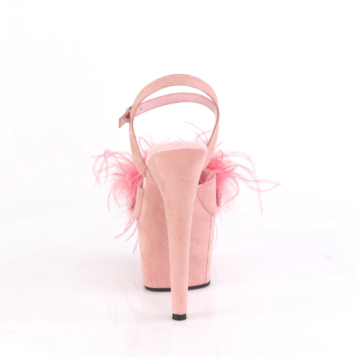 ADORE-709F  Baby Pink Faux Suede-Feather/Baby Pink Faux Suede - Image 4