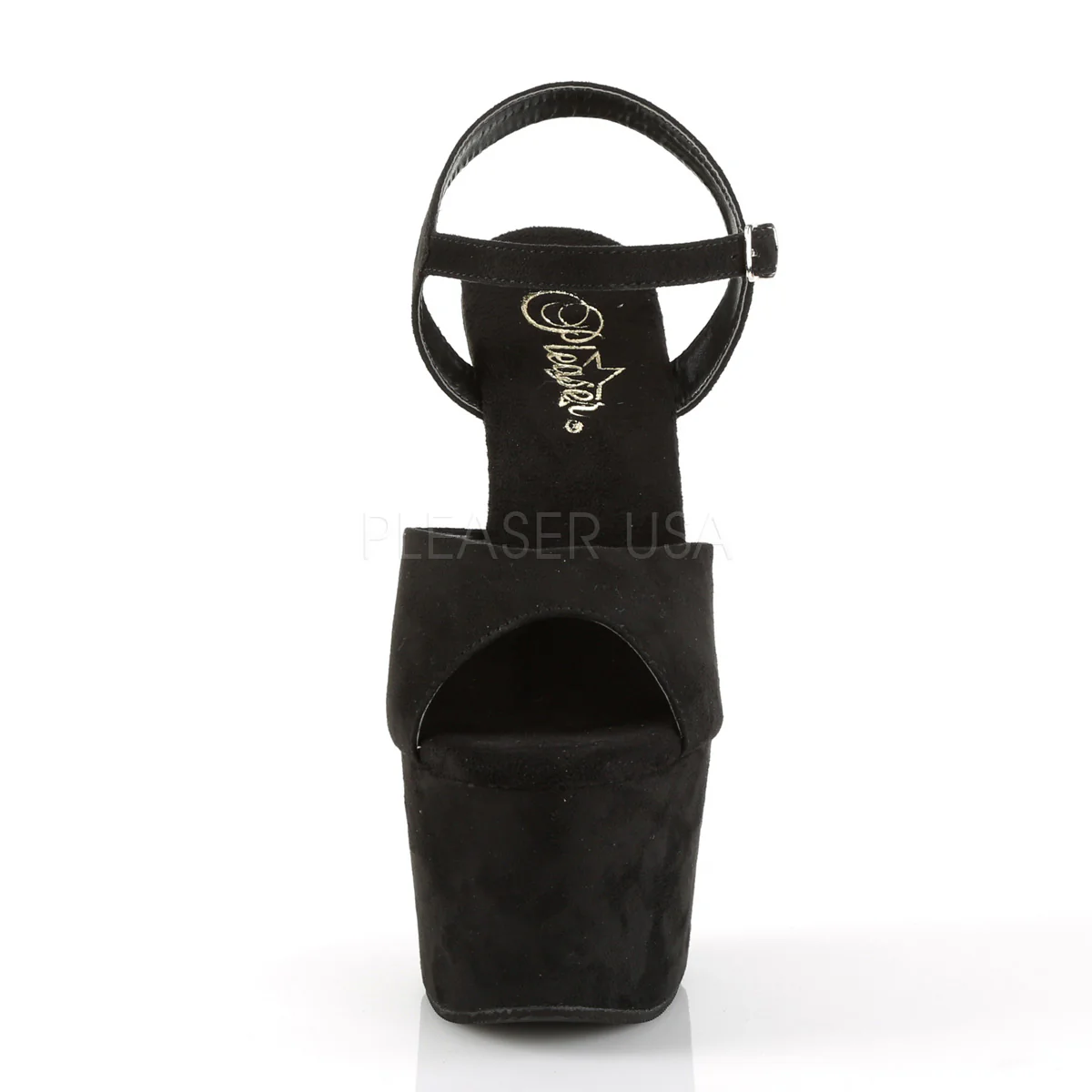 ADORE-709FS  Black Faux Suede/Black Faux Suede - Image 2