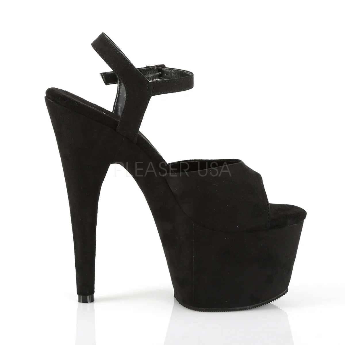 ADORE-709FS  Black Faux Suede/Black Faux Suede - Image 5