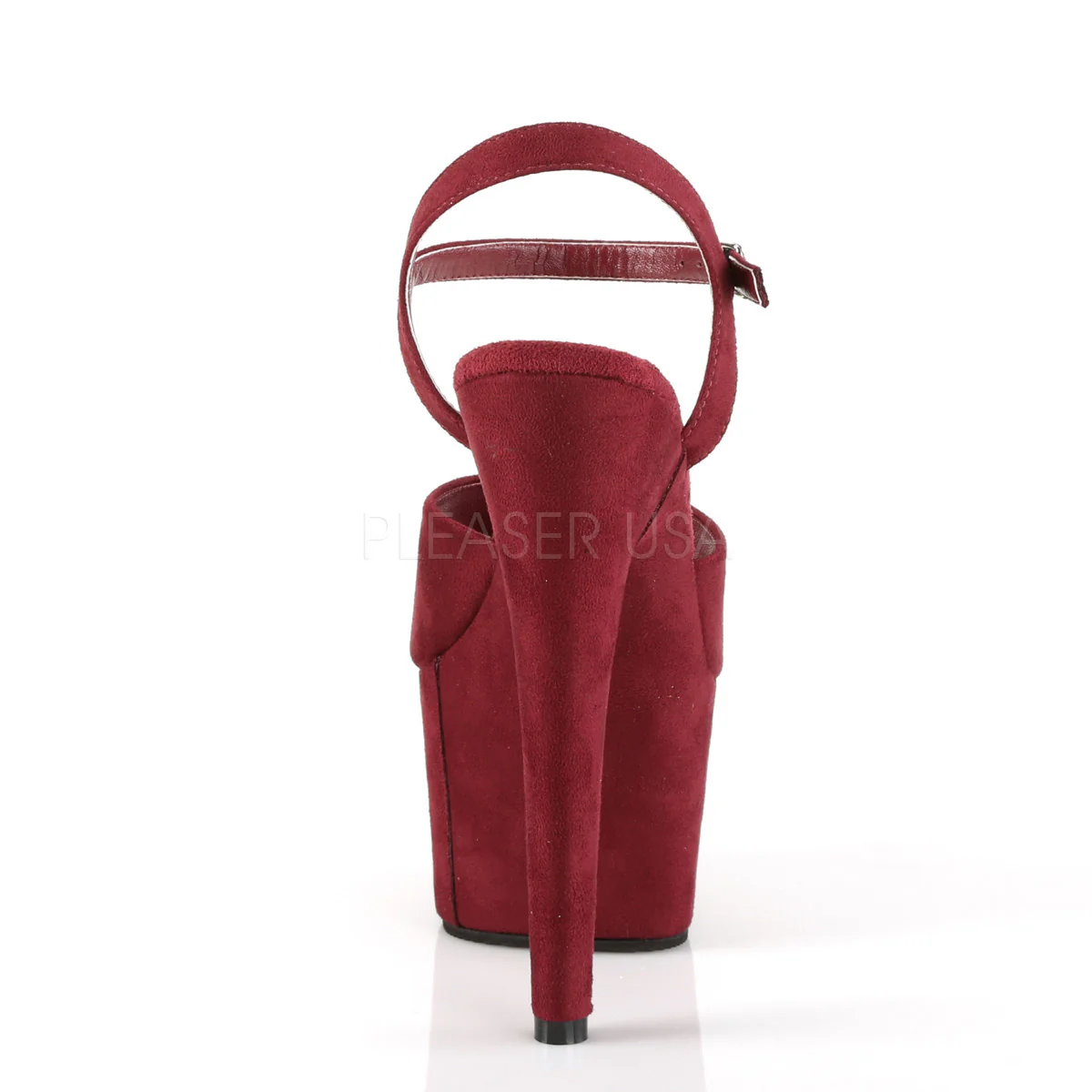 ADORE-709FS Burgundy Faux Suede/Burgundy Faux Suede - Image 4
