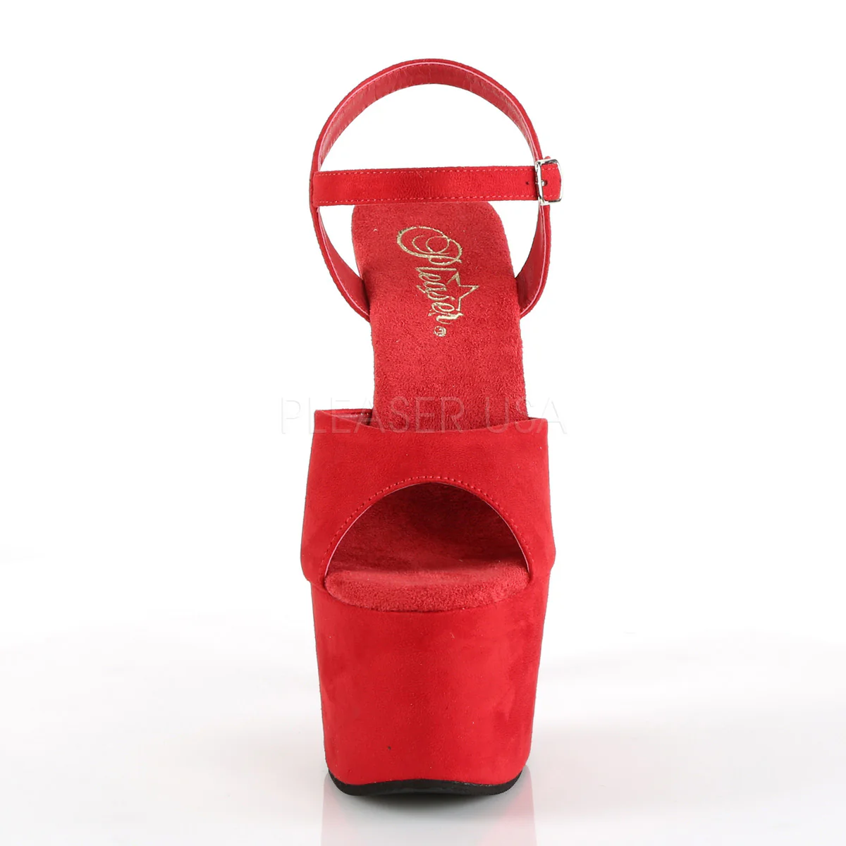 ADORE-709FS  Red Faux Suede/Red Faux Suede - Image 2