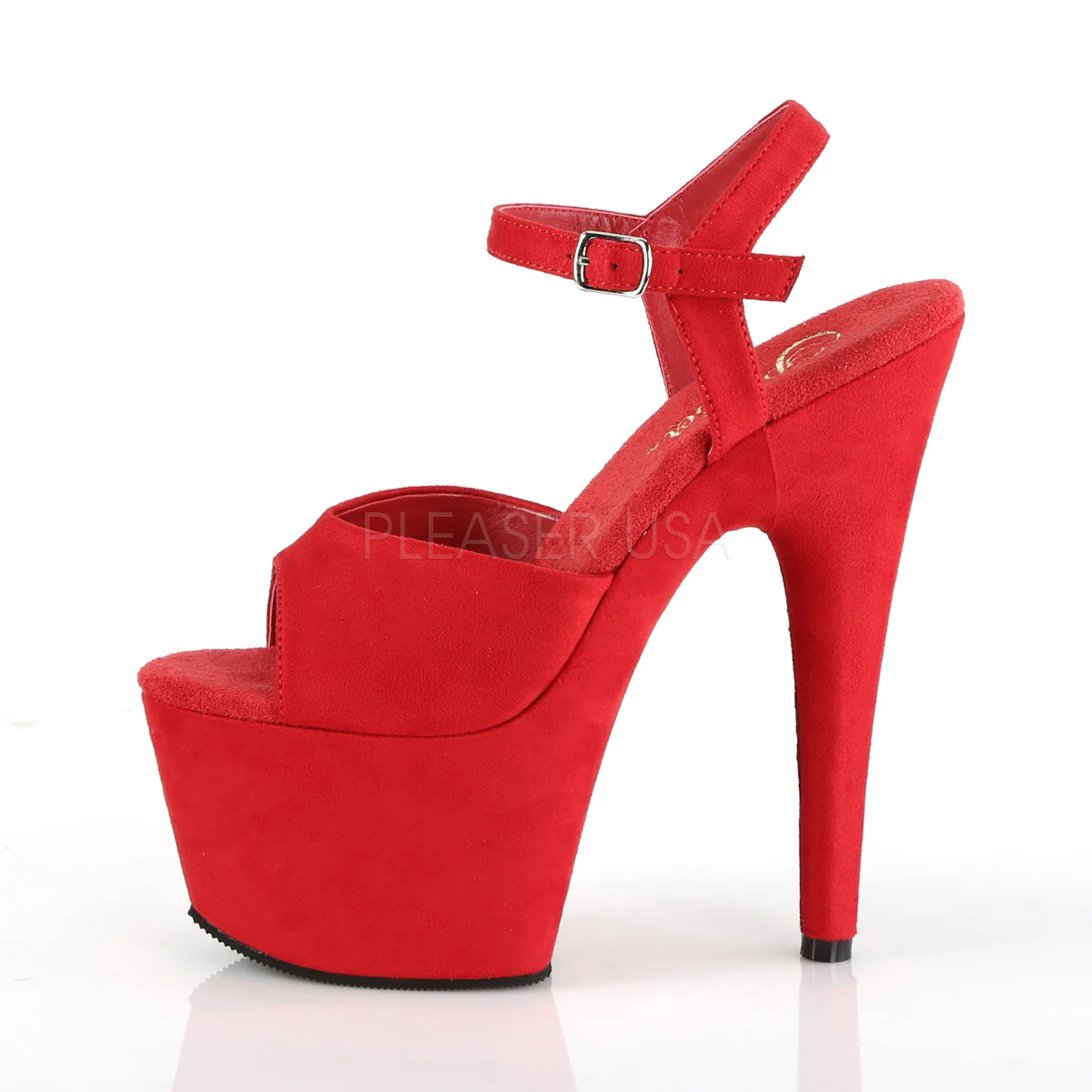 ADORE-709FS  Red Faux Suede/Red Faux Suede - Image 3