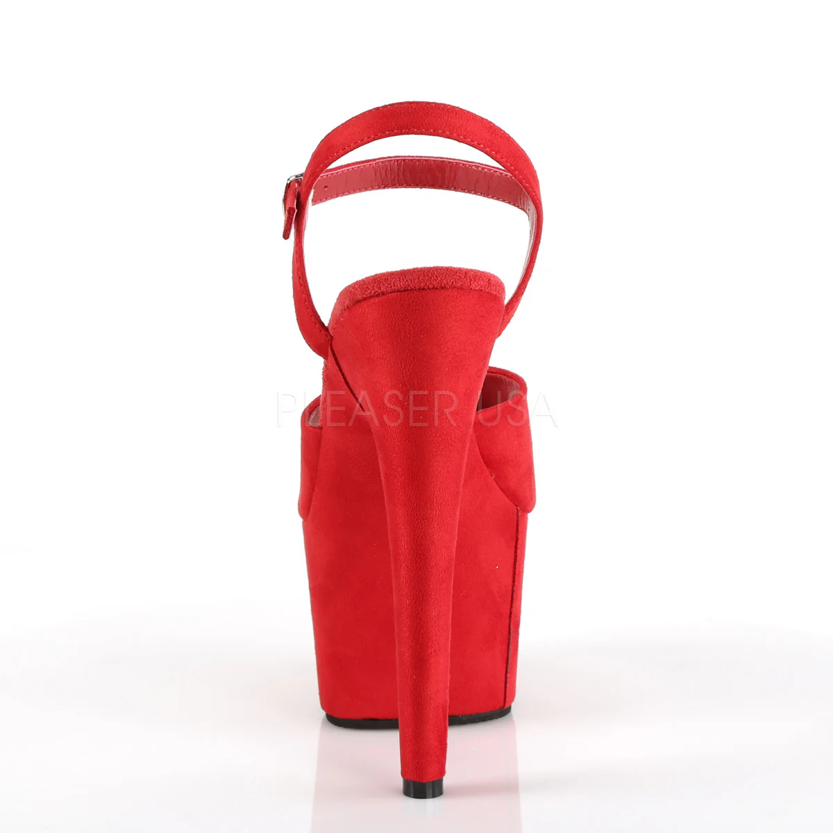 ADORE-709FS  Red Faux Suede/Red Faux Suede - Image 4
