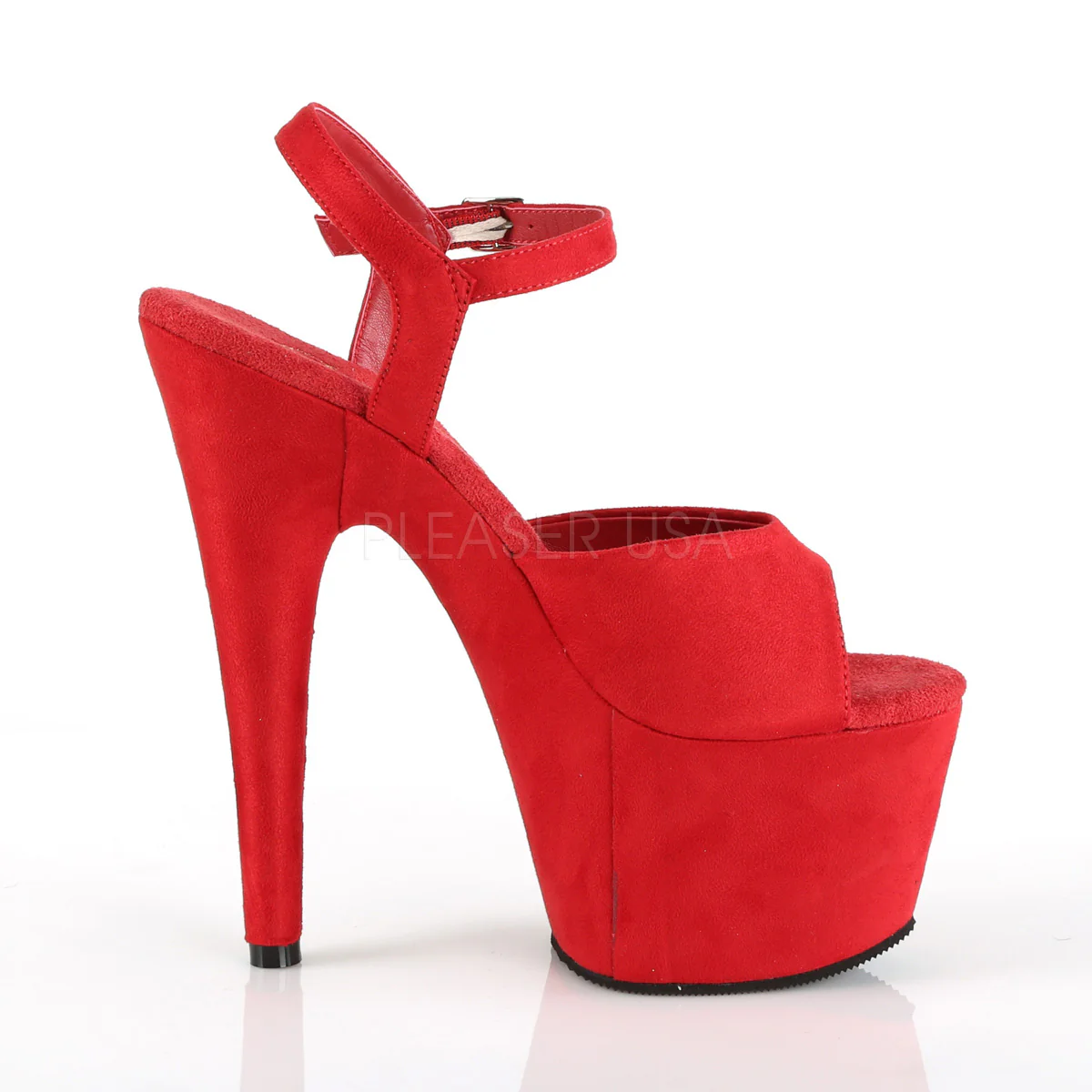 ADORE-709FS  Red Faux Suede/Red Faux Suede - Image 5