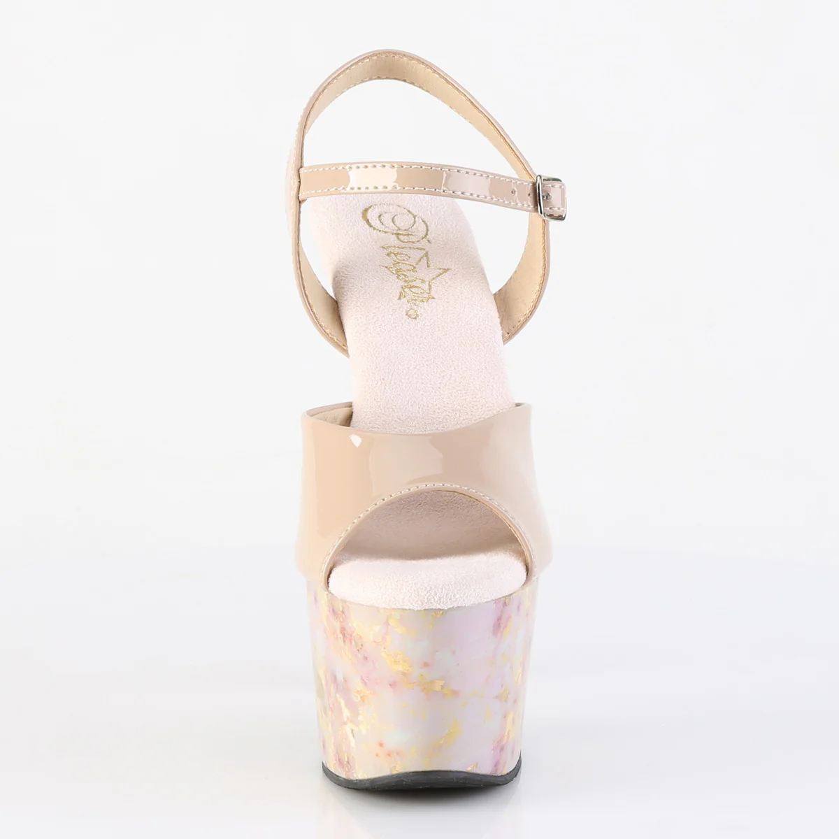ADORE-709MB  Nude Patent/Blush-Gold Marble - Image 2