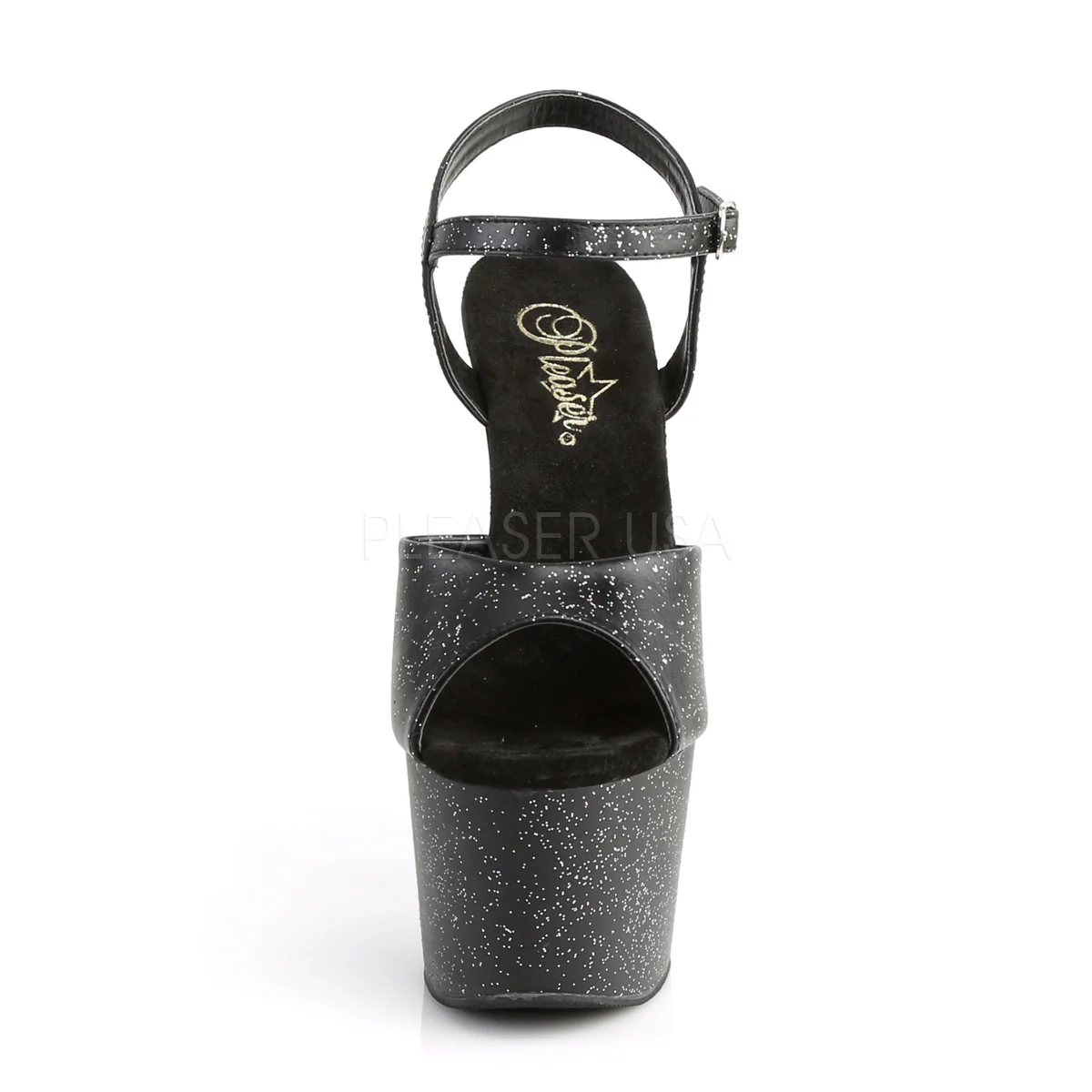 ADORE-709MMG  Black Faux Leather/Black Matte - Image 2