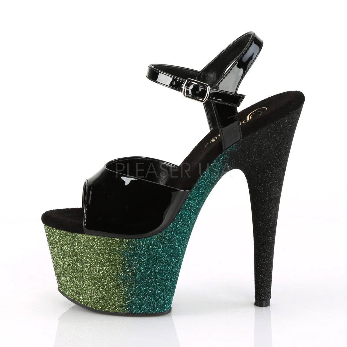 ADORE-709OMBRE  Black/Emerald-Black Ombre - Image 2