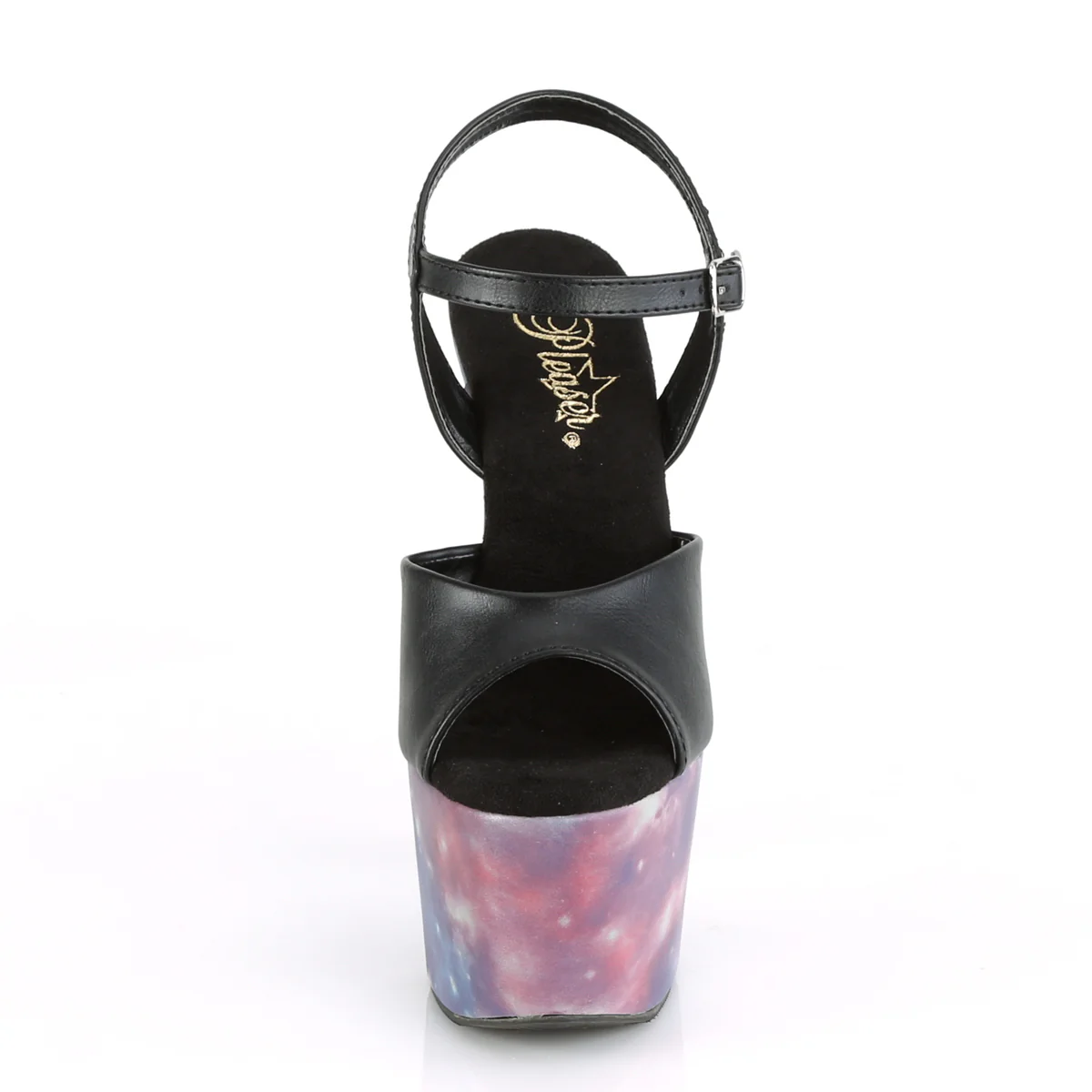 ADORE-709REFL  Black Faux Le/Purple-Blue Reflective - Image 2