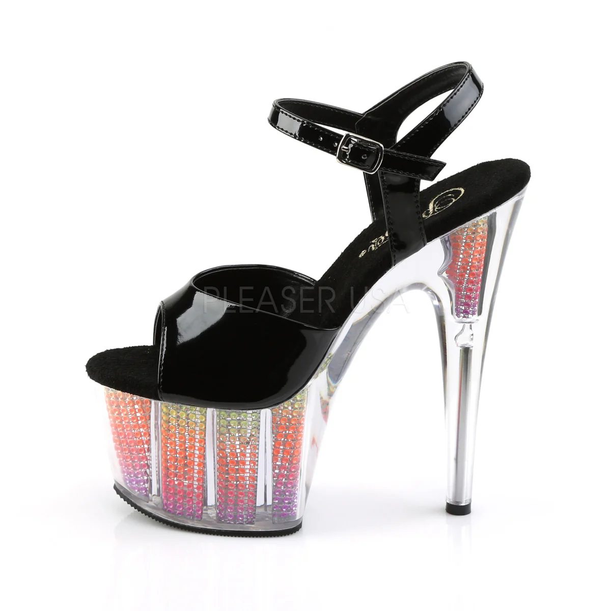 ADORE-709SRS  Black Patent/Neon Multi SRS - Image 3