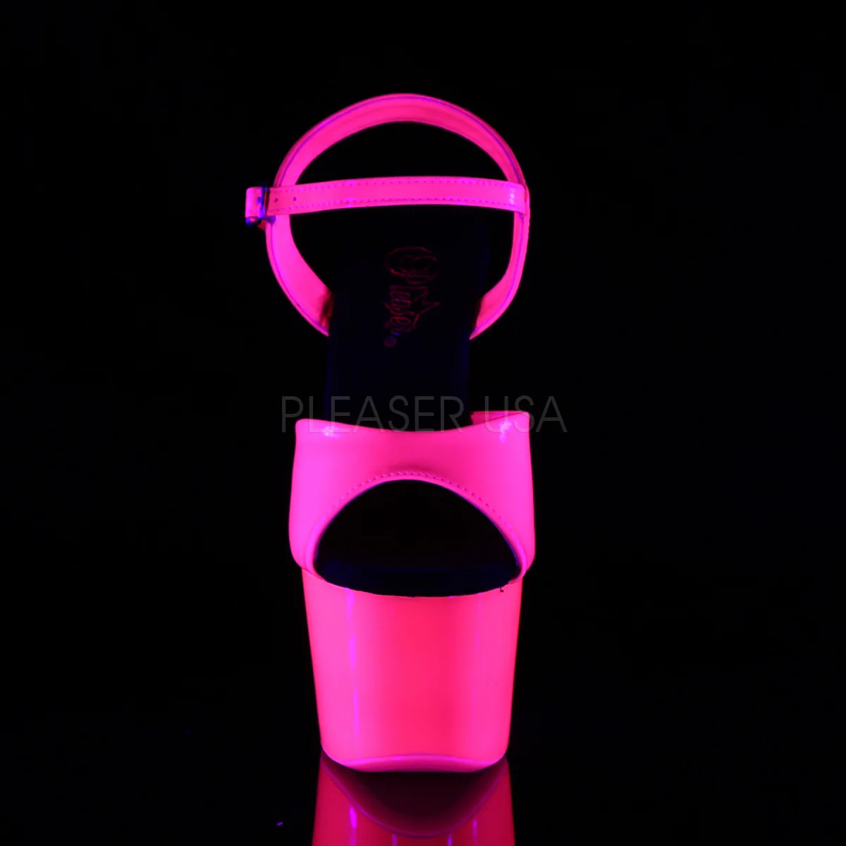 ADORE-709UV Neon Hot Pink Patent/Neon Hot Pink - Image 2