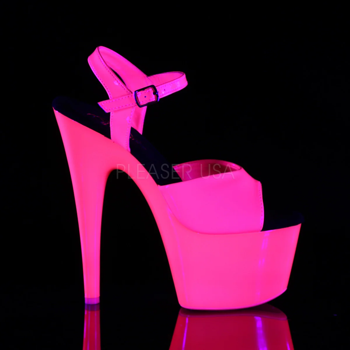 ADORE-709UV Neon Hot Pink Patent/Neon Hot Pink - Image 5