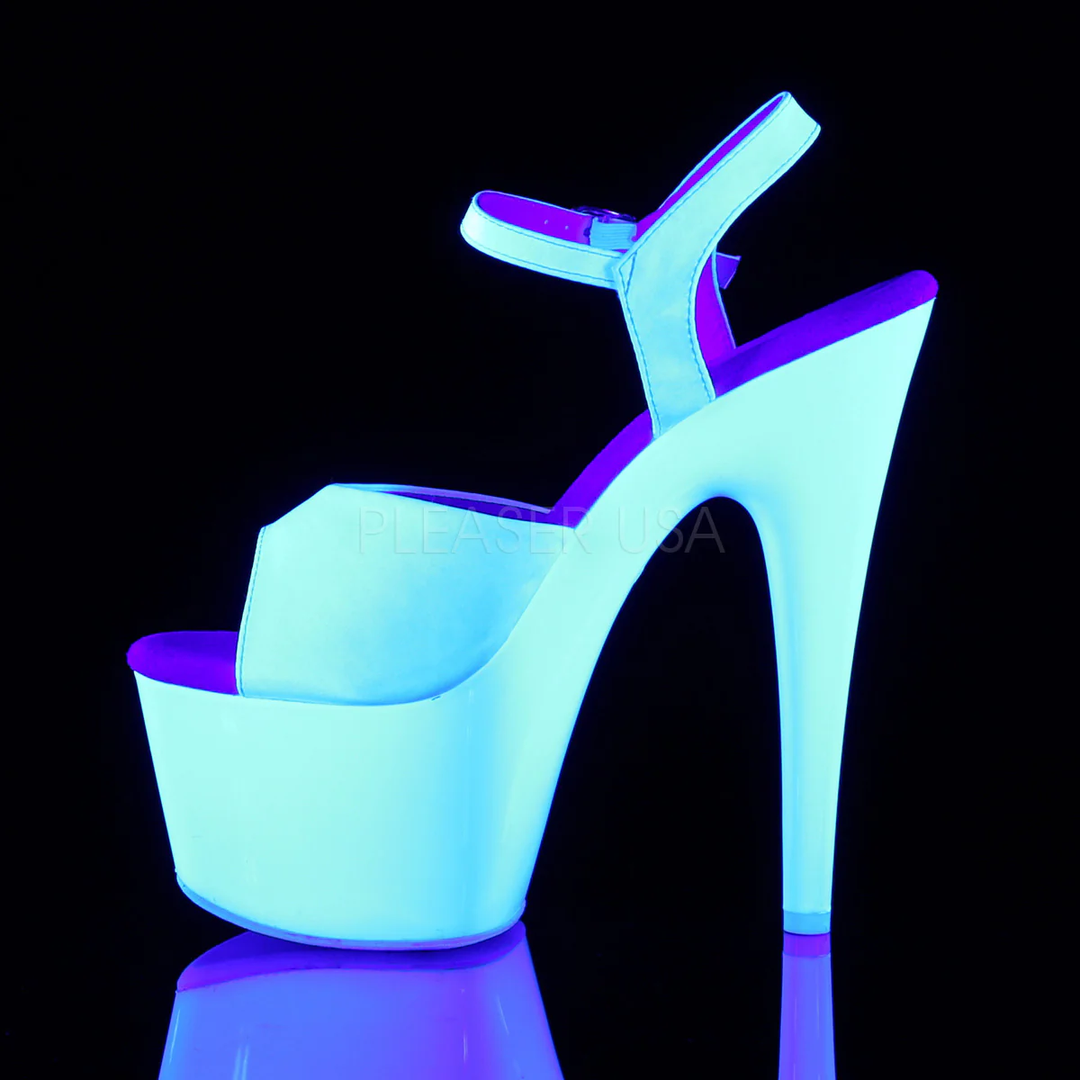 ADORE-709UV  White Satin/Neon White - Image 3