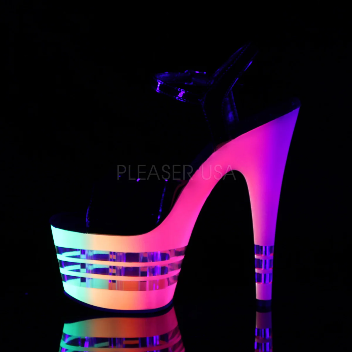 ADORE-709UVLN  Black Patent/Neon Multi - Image 3