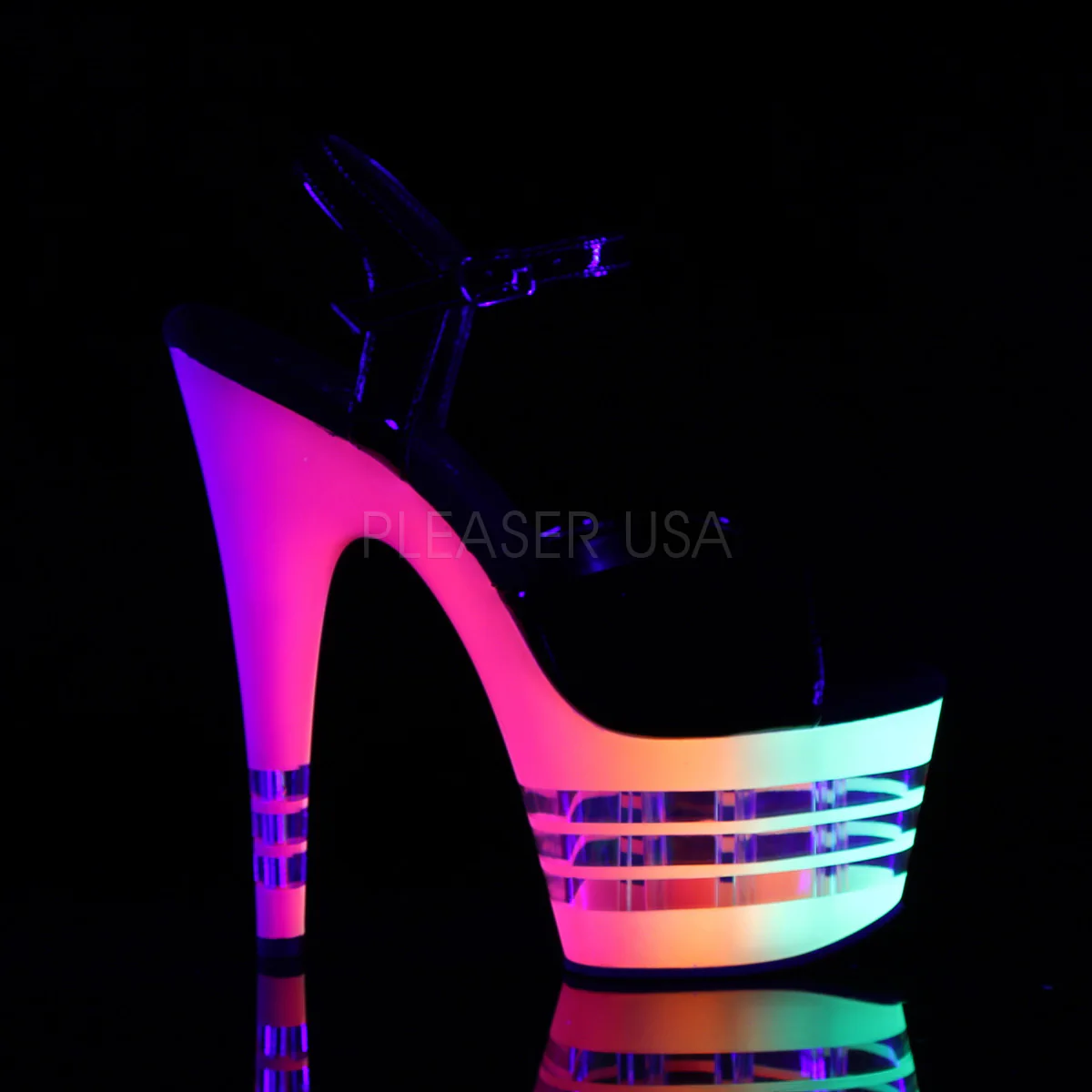 ADORE-709UVLN  Black Patent/Neon Multi - Image 5