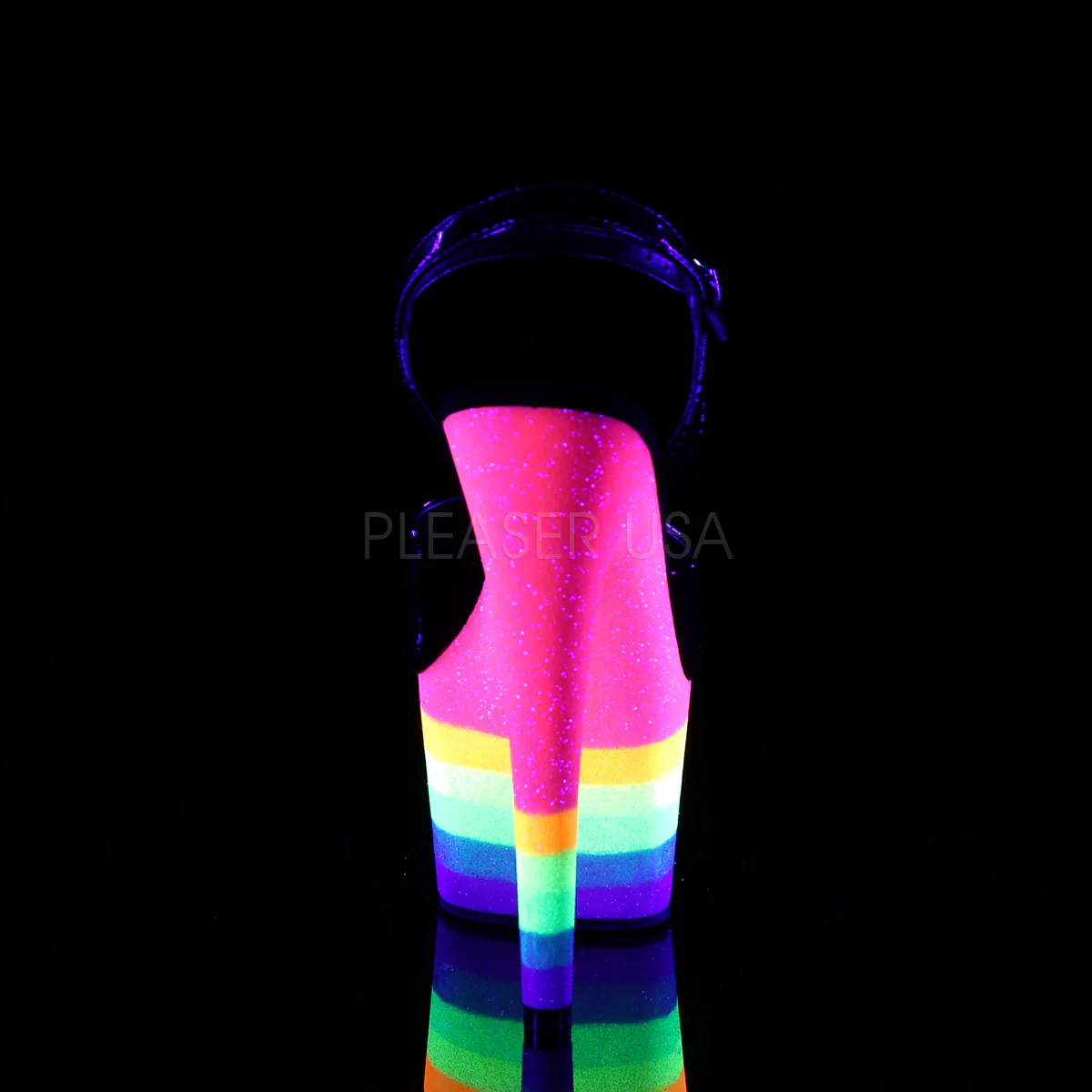 ADORE-709UVRB Black/Neon Rainbow Glitter - Image 3