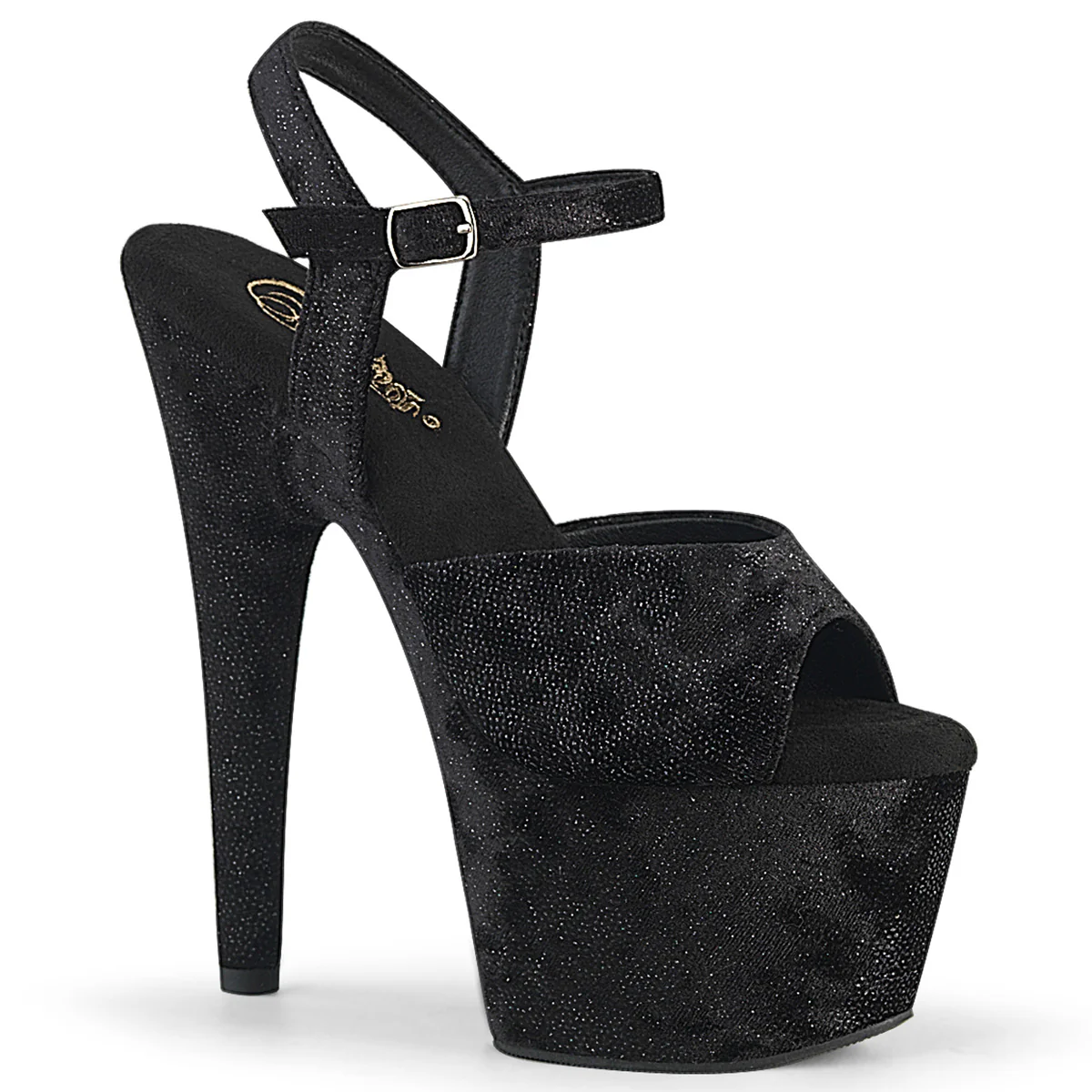 ADORE-709WR  Black Shimmering Fabric/Black